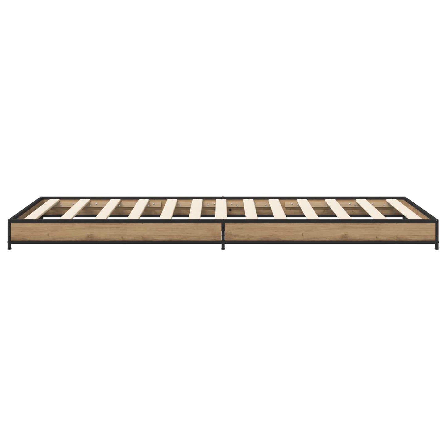 vidaXL Σκελετός Κρεβατιού Artisan Δρυς 80 x 200 cm Επεξεργασμένο Ξύλο