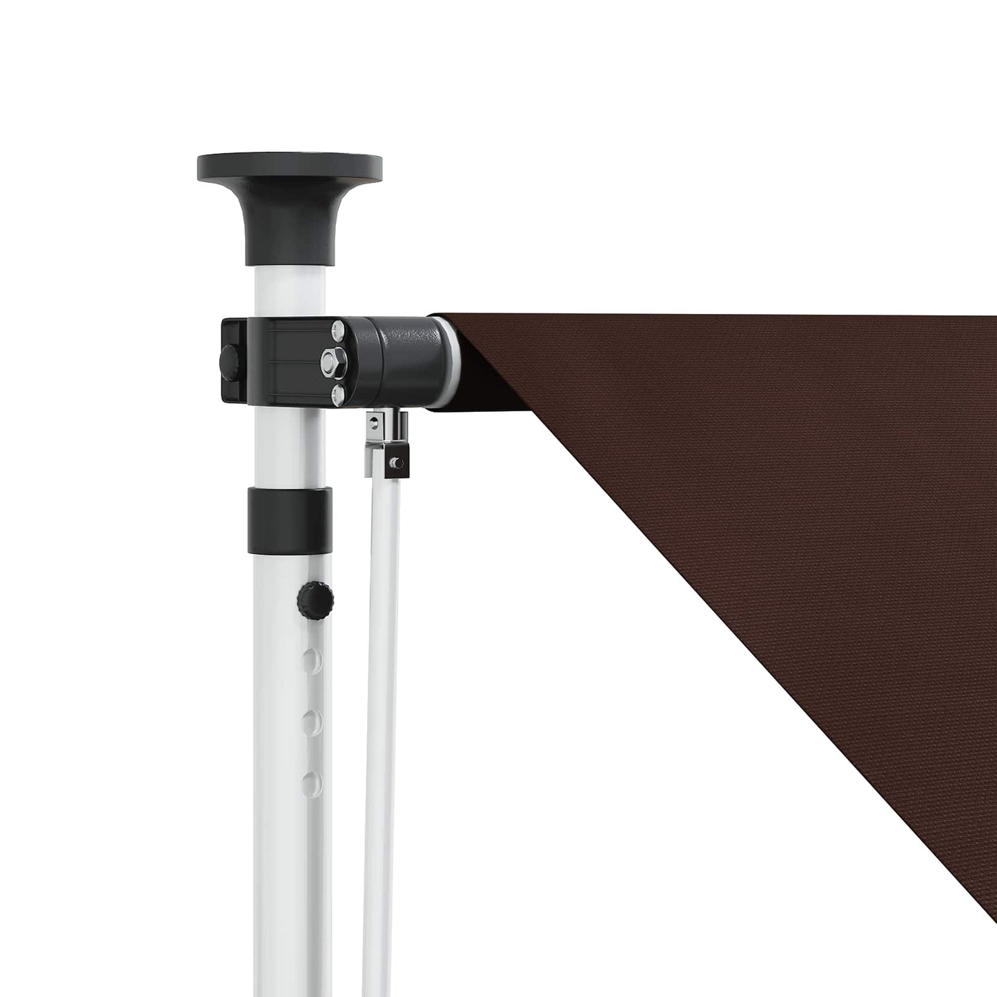 vidaXL Χειροκίνητη Ανακλινόμενη Σκίαση Καφέ 350 cm