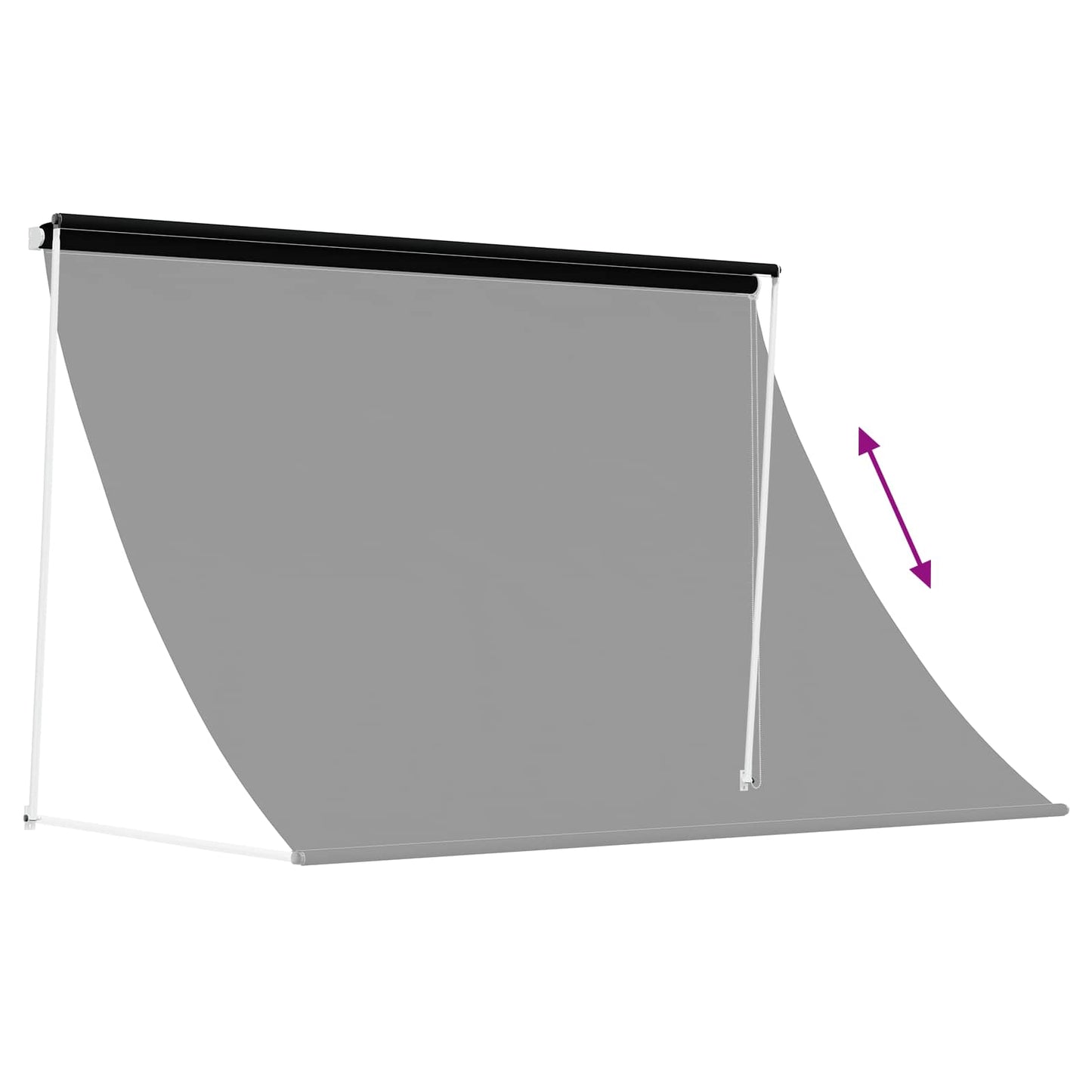 vidaXL Αντιανεμικό Μαύρο 200 x 150 cm