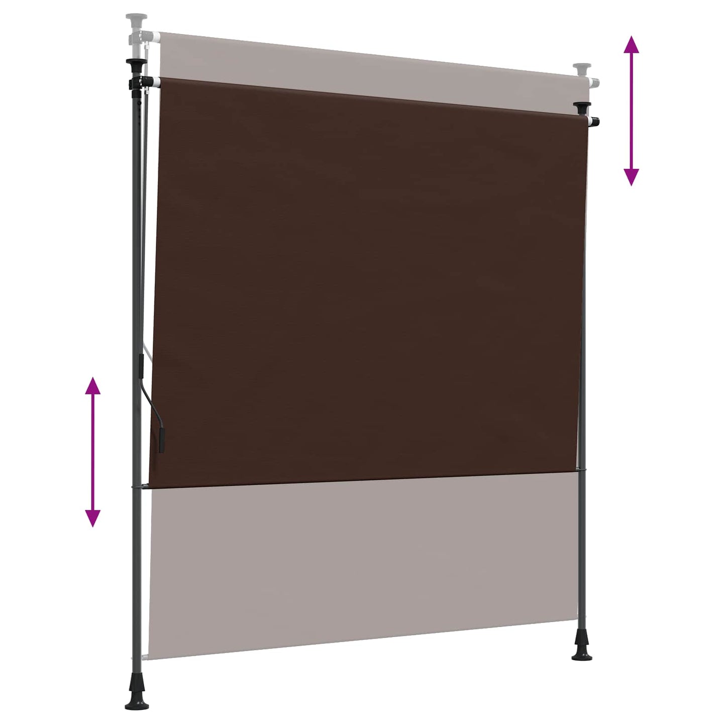 vidaXL Εξωτερικό ρολό Καφέ 120 x 270 cm