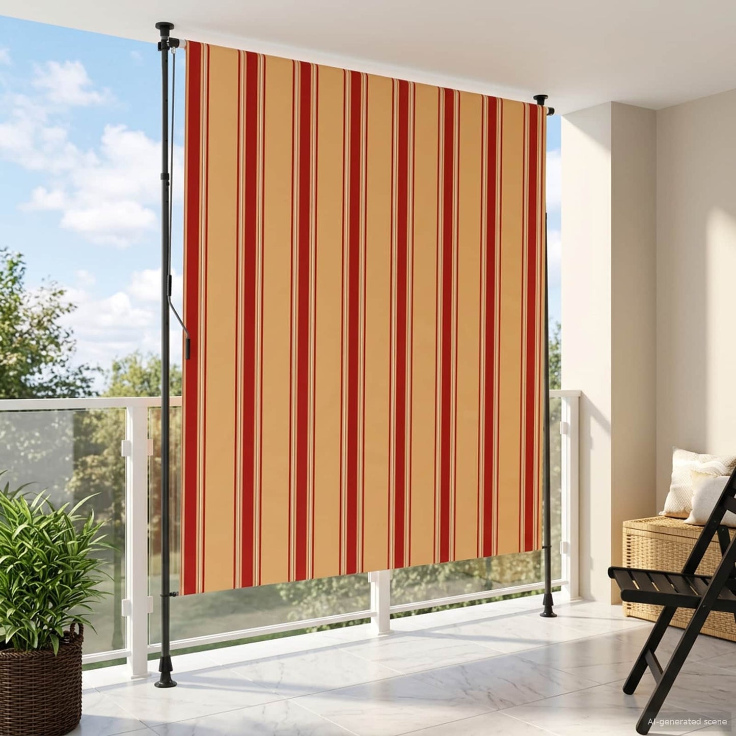 vidaXL Εξωτερικό ρολό Πολύχρωμο 200 x 270 cm