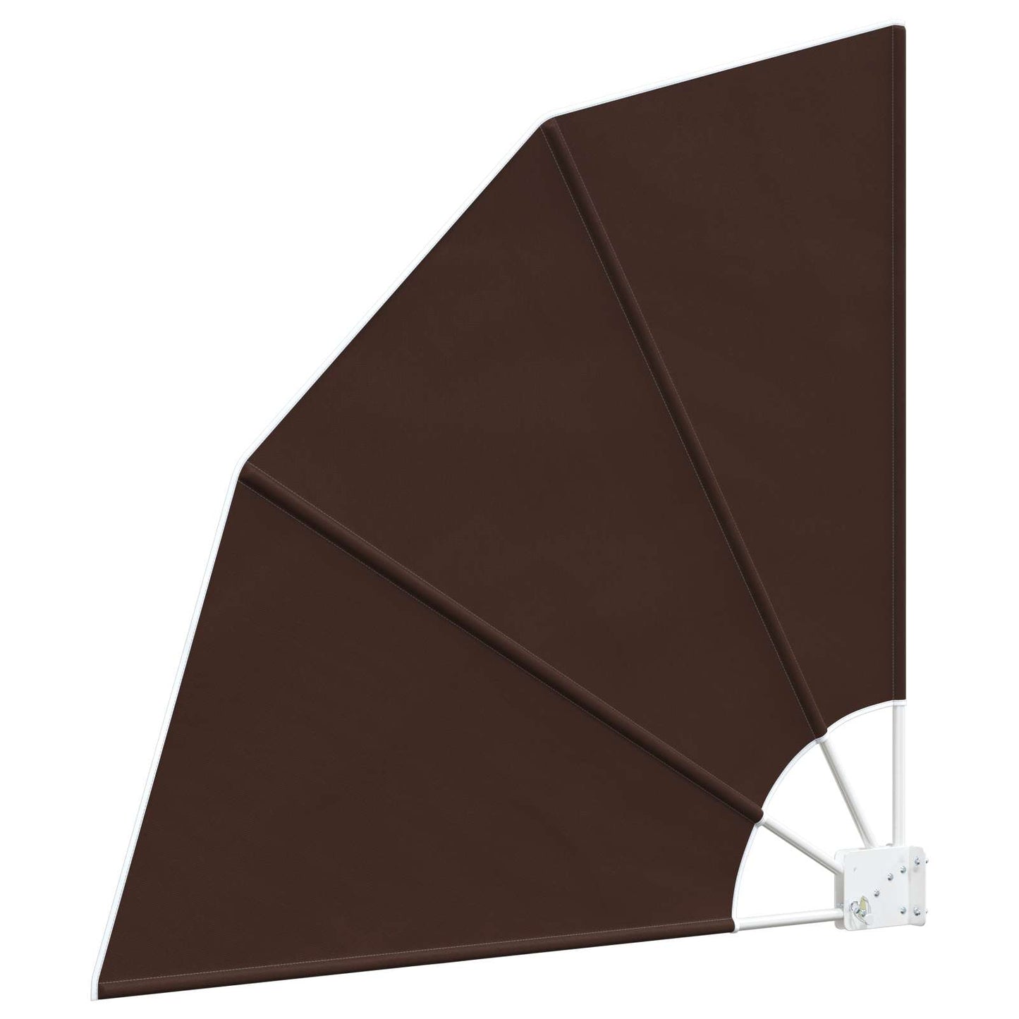 vidaXL Αδιάφανο σκίαστρο μπαλκονιού 140 x 140 cm Πολυεστέρας Καφέ