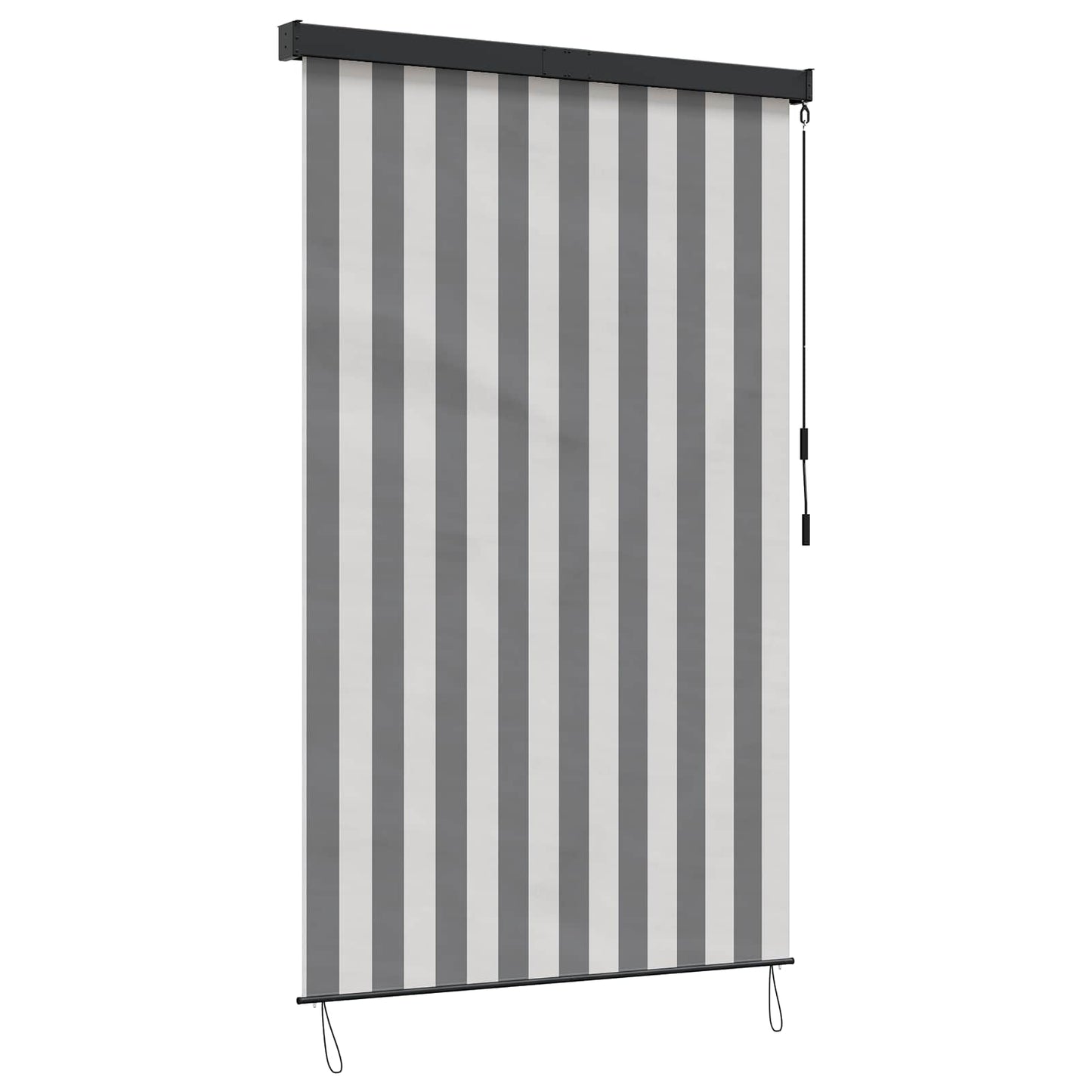 vidaXL Ρόλερ Γκρι και Λευκό 120 x 250 cm Ύφασμα και Αλουμίνιο