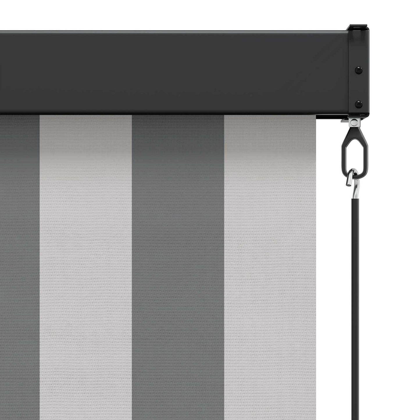 vidaXL Ρόλερ Γκρι και Λευκό 140 x 250 cm Ύφασμα και Αλουμίνιο
