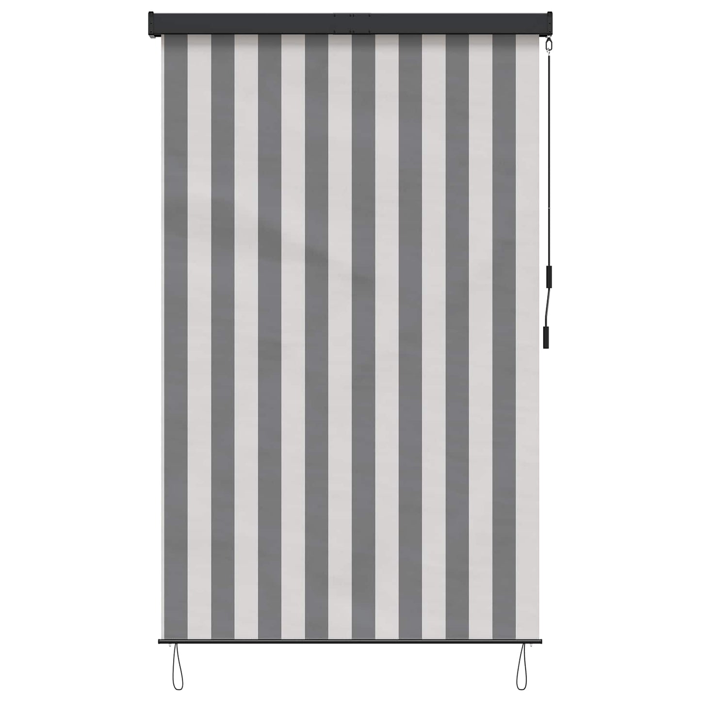 vidaXL Ρόλερ Γκρι και Λευκό 140 x 250 cm Ύφασμα και Αλουμίνιο