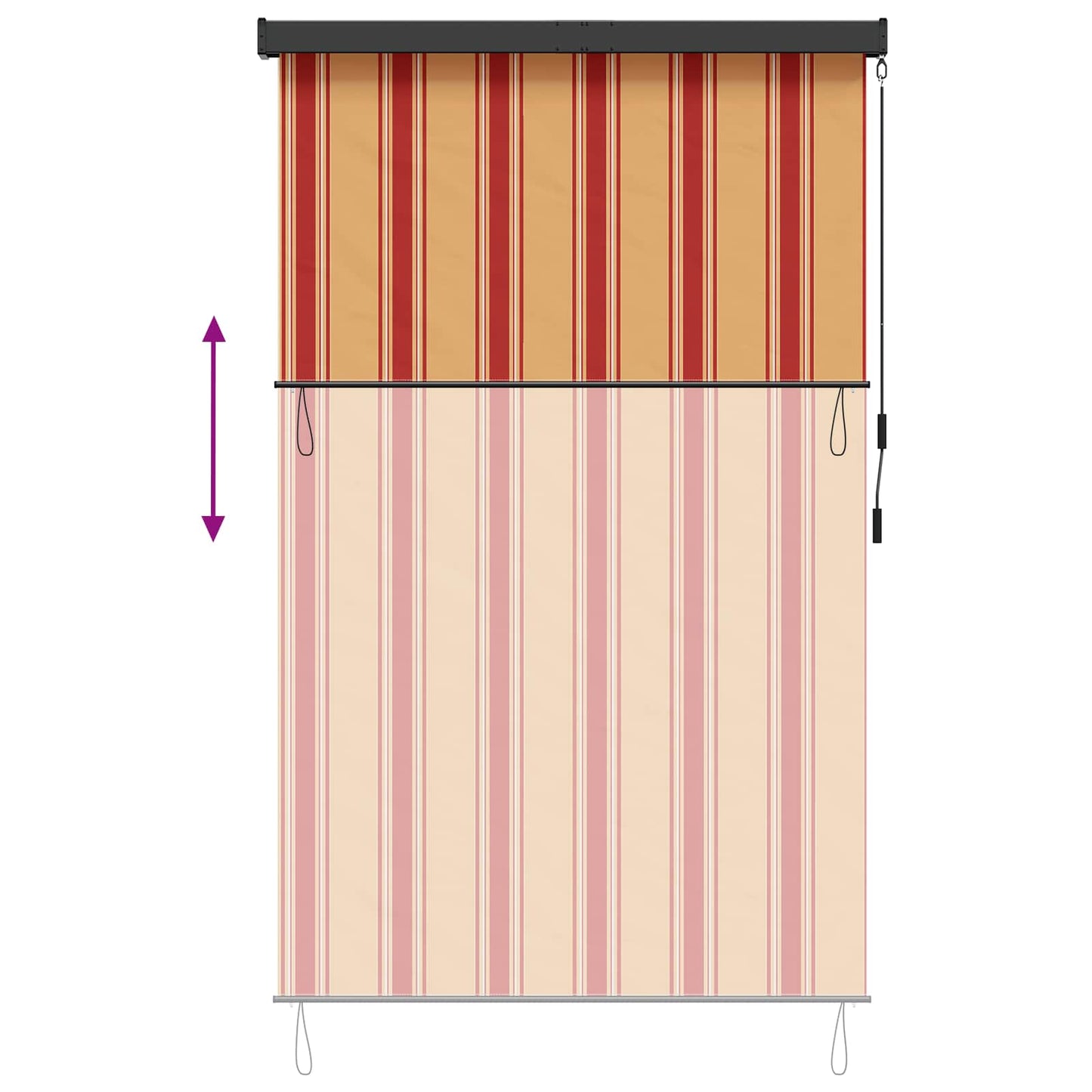 vidaXL Ρόλερ Πολύχρωμο 180 x 250 cm Ύφασμα και Αλουμίνιο