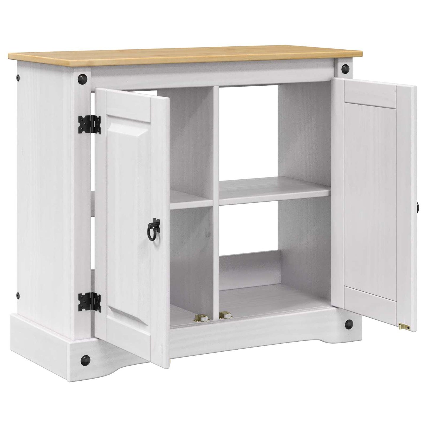 vidaXL Βάση ενυδρείου CORONA Λευκό και Καφέ 81,5 x 37 x 73 εκ. 250 kg