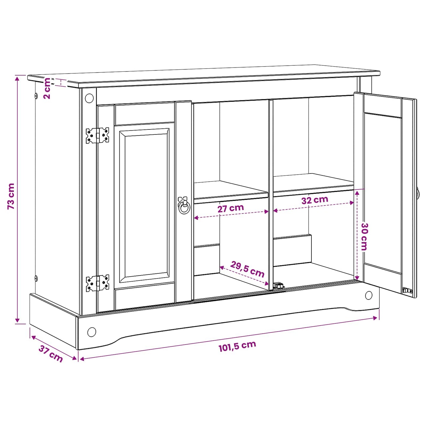 vidaXL Βάση ενυδρείου CORONA Καφέ 101,5 x 37 x 73 εκ. 300 κιλά