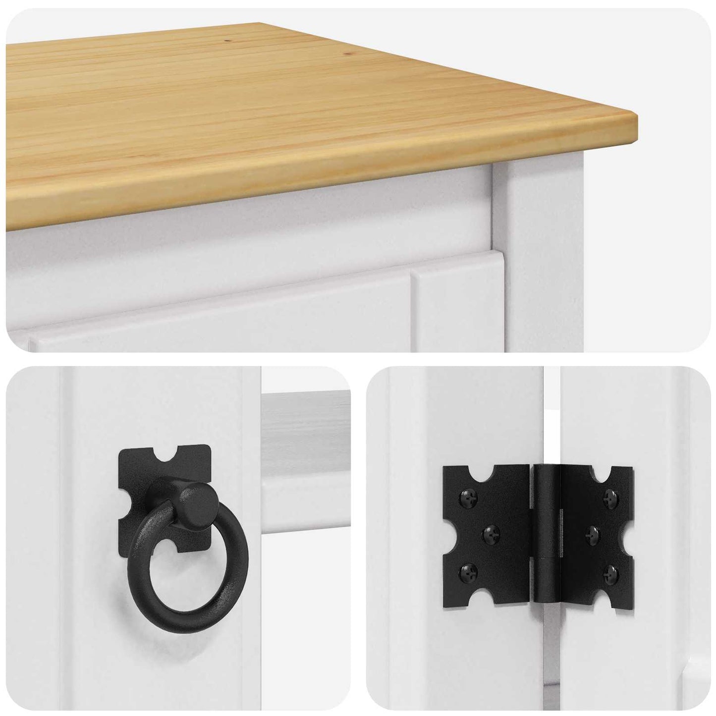 vidaXL Βάση ενυδρείου CORONA Λευκό και Καφέ 101,5 x 37 x 73 εκ.