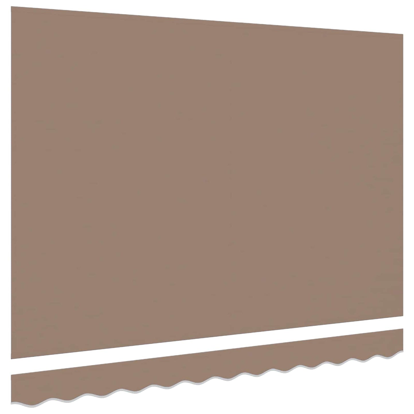 vidaXL Ύφασμα αντικατάστασης τέντας Taupe 236 x 195 εκ Πολυεστέρας