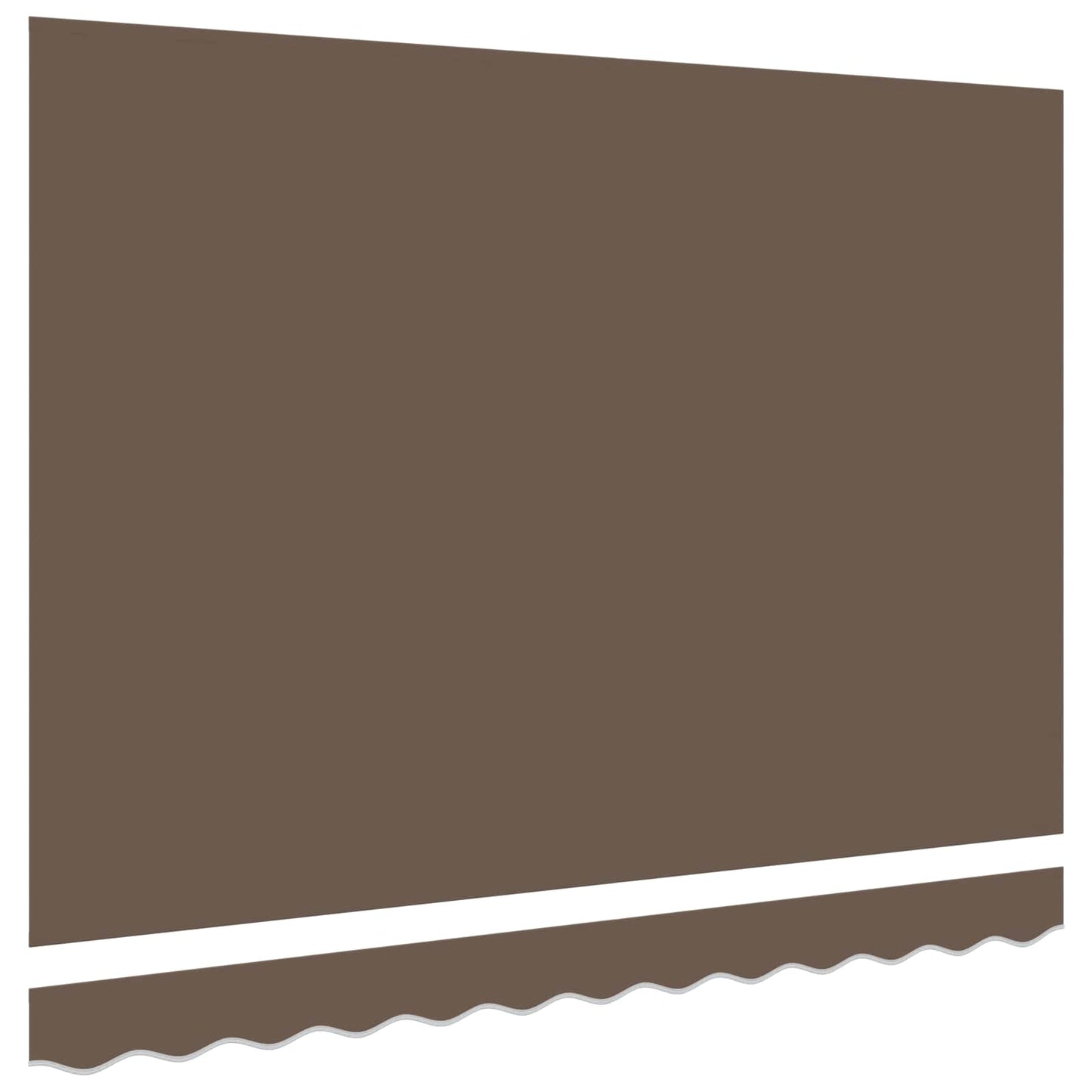 vidaXL Ύφασμα αντικατάστασης τέντας Taupe 481 x 345 εκ. Πολυεστέρας