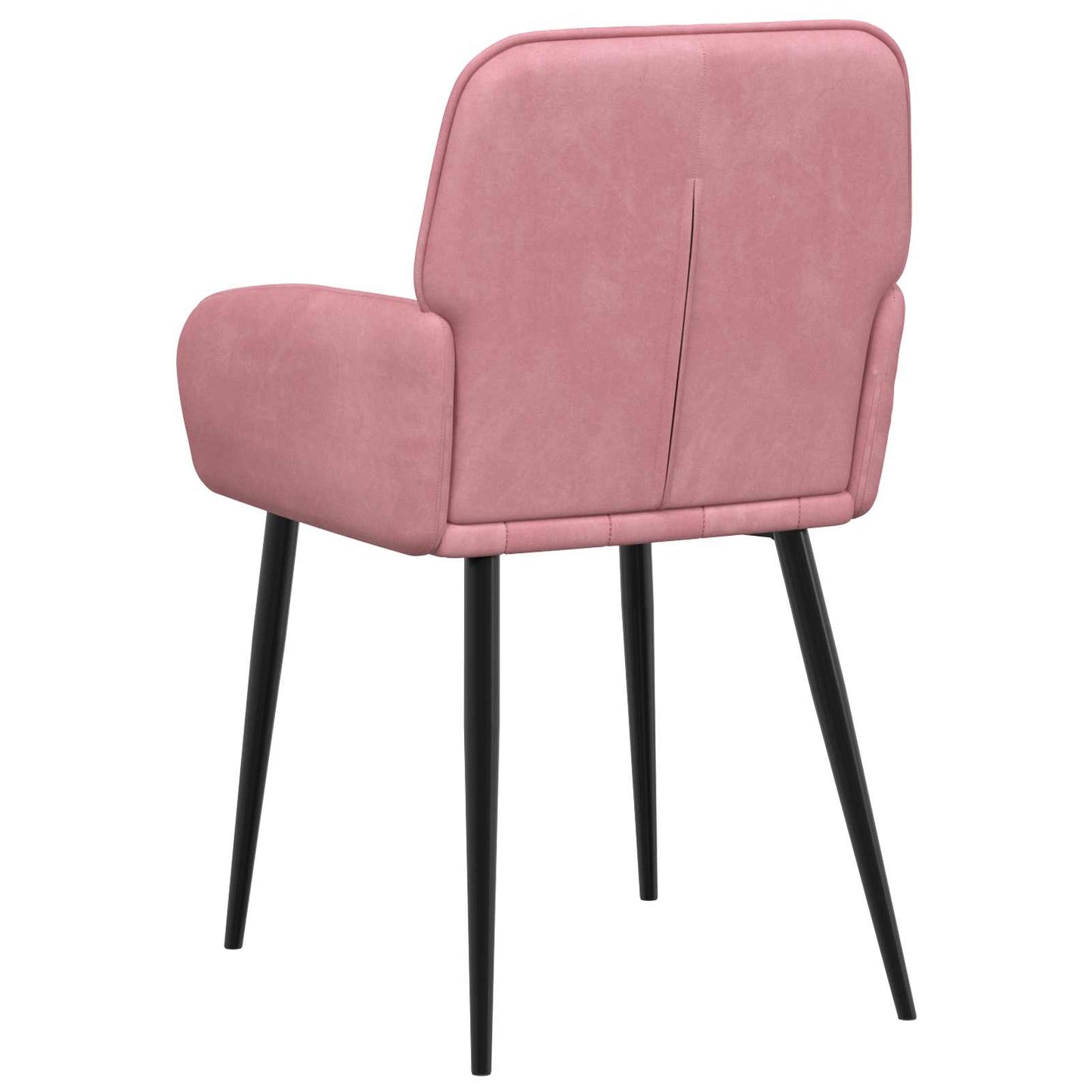 vidaXL Καρέκλες φαγητού 2 pcs Βελούδο Ροζ 57 x 50 x 85 εκ.