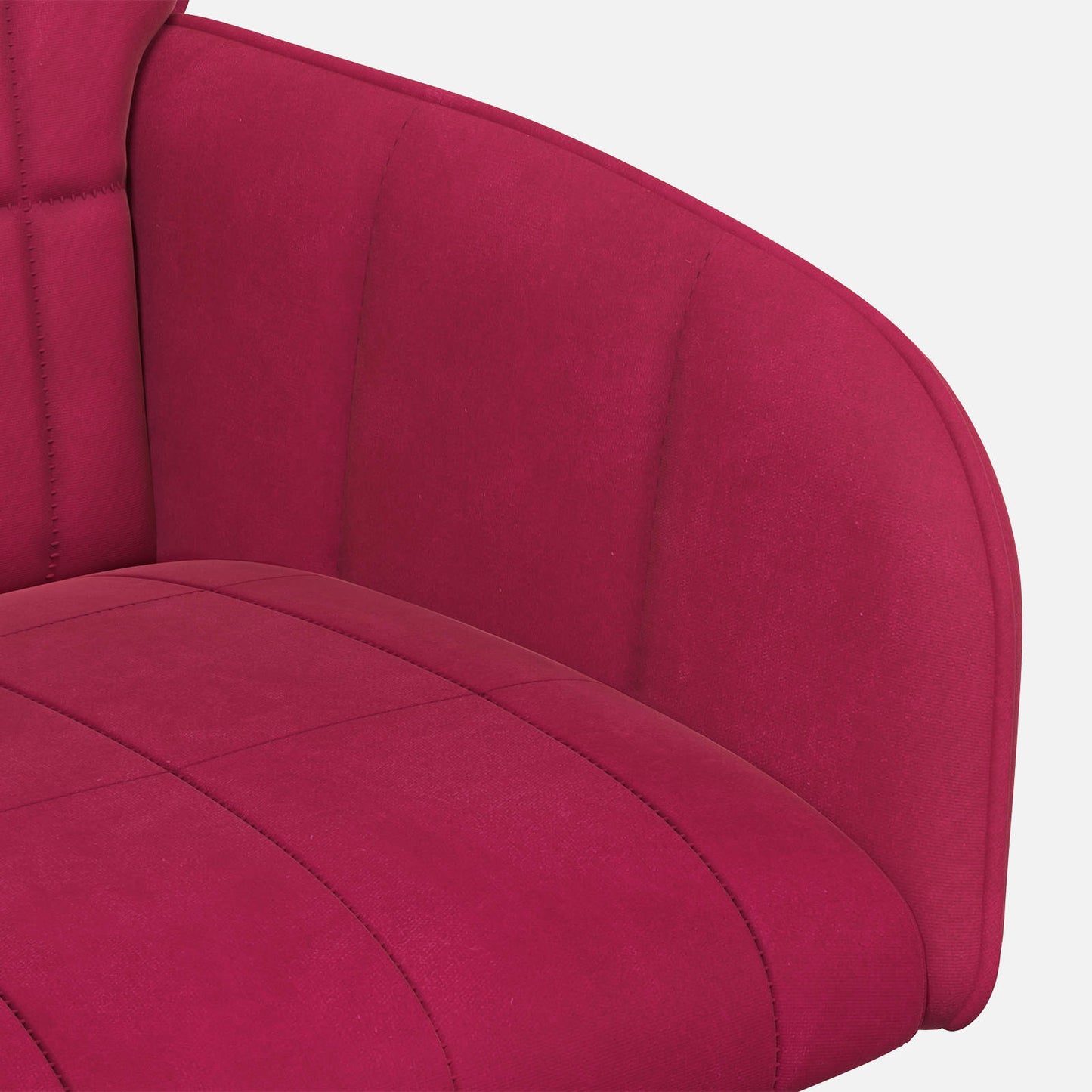 vidaXL Καρέκλες φαγητού 2 pcs Βελούδο Κόκκινο 57 x 50 x 85 εκ.