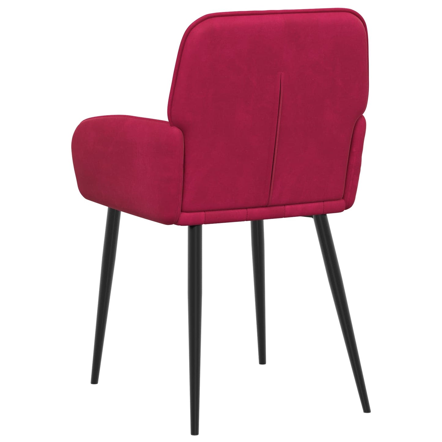 vidaXL Καρέκλες φαγητού 2 pcs Βελούδο Κόκκινο 57 x 50 x 85 εκ.