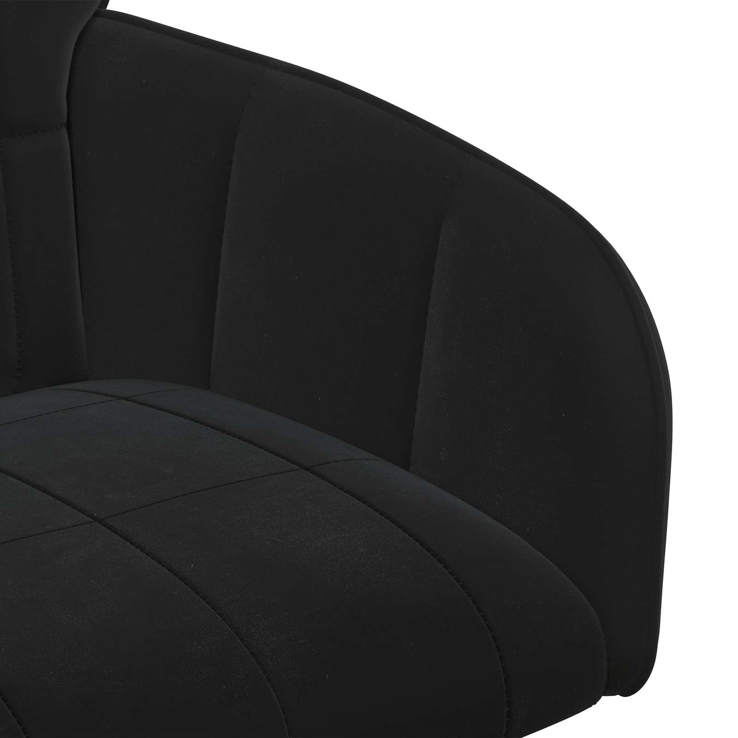 vidaXL Καρέκλες φαγητού 2 pcs Βελούδο Μαύρο 57 x 50 x 85 εκ.