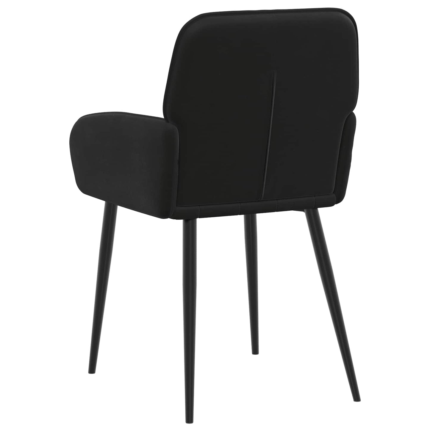 vidaXL Καρέκλες φαγητού 2 pcs Βελούδο Μαύρο 57 x 50 x 85 εκ.