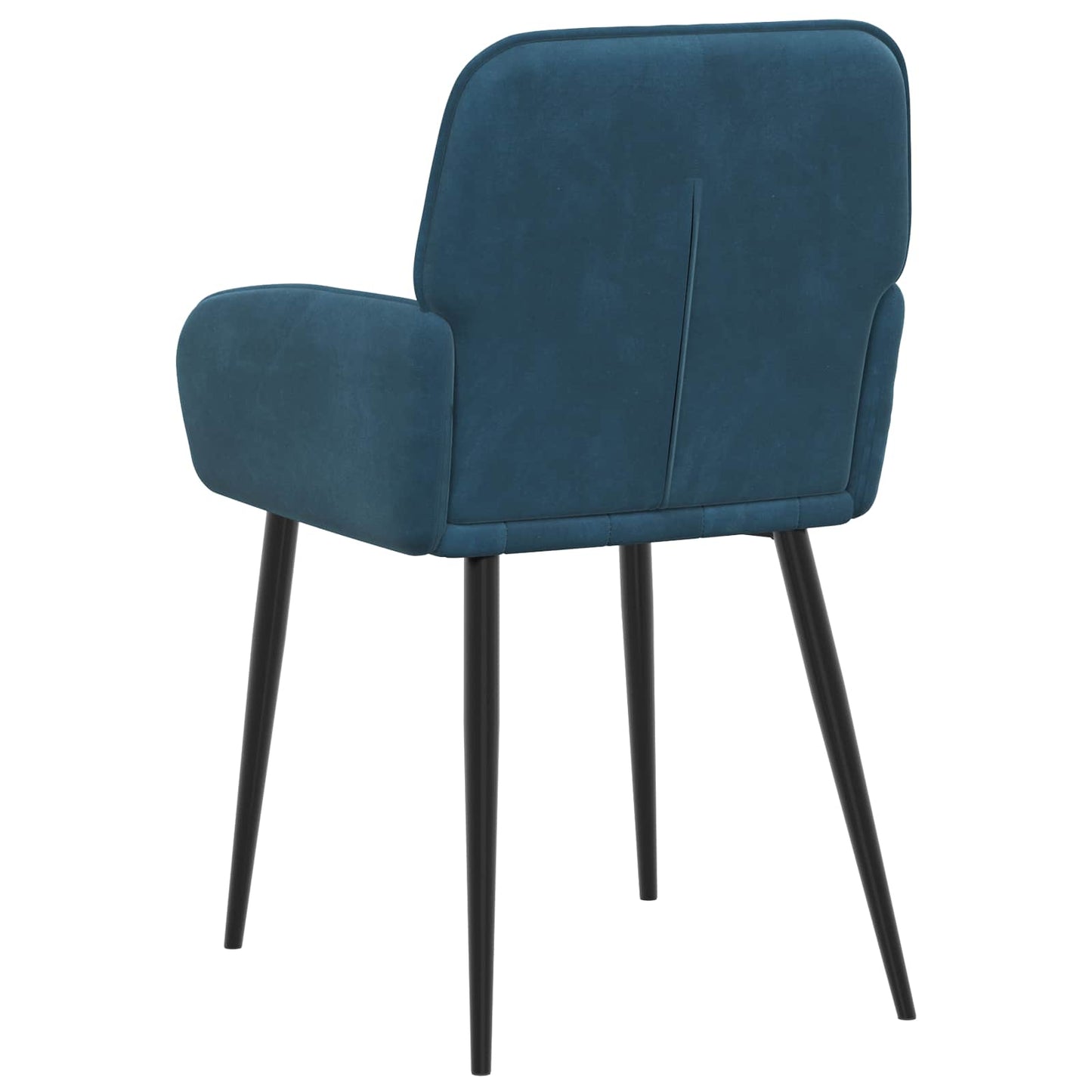 vidaXL Καρέκλες φαγητού 2 pcs Βελούδο Μπλε 57 x 50 x 85 εκ.