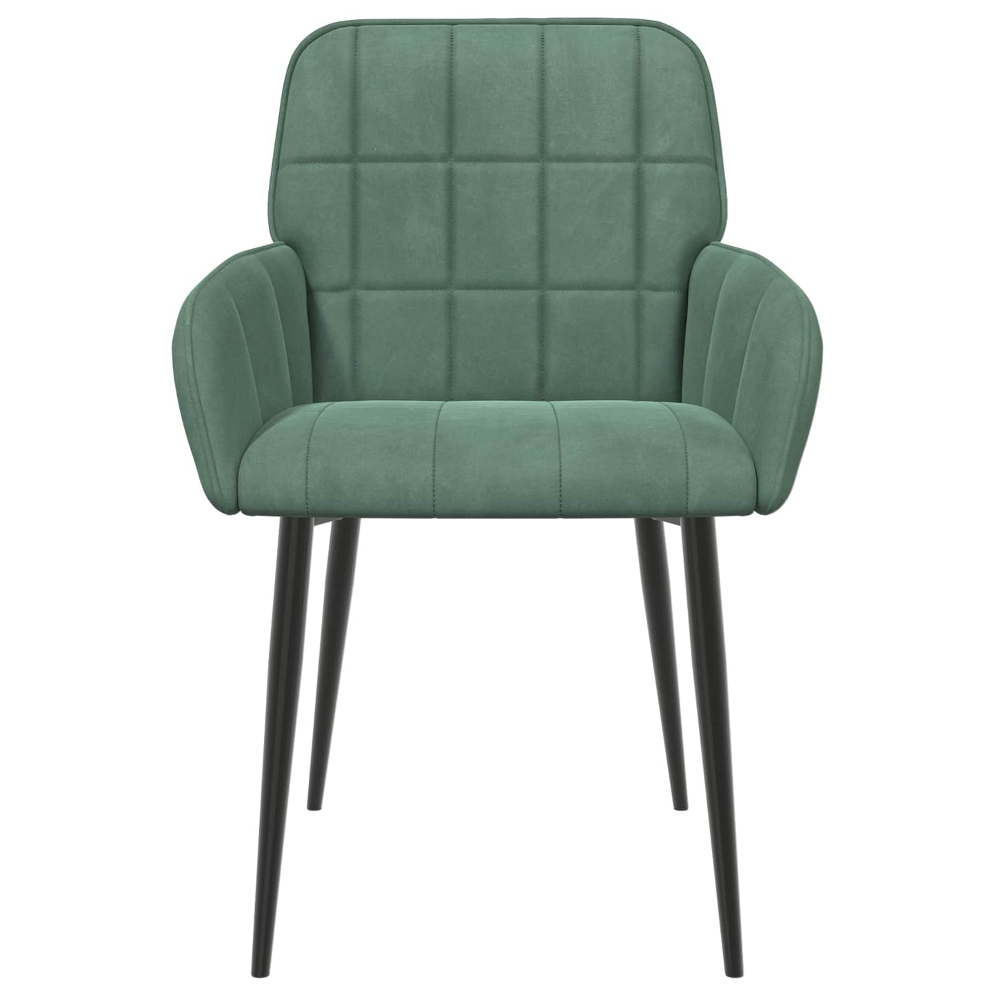 vidaXL Καρέκλες φαγητού 2 pcs Βελούδο Θαλασσί 57 x 50 x 85 εκ.