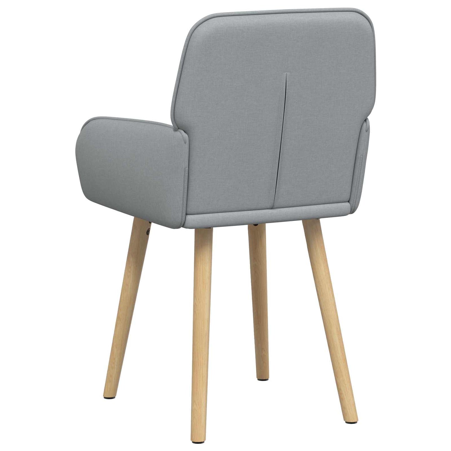 vidaXL Καρέκλες φαγητού 2 pcs Ύφασμα Ανοιχτό γκρι 56,5 x 50 x 87,5 εκ.