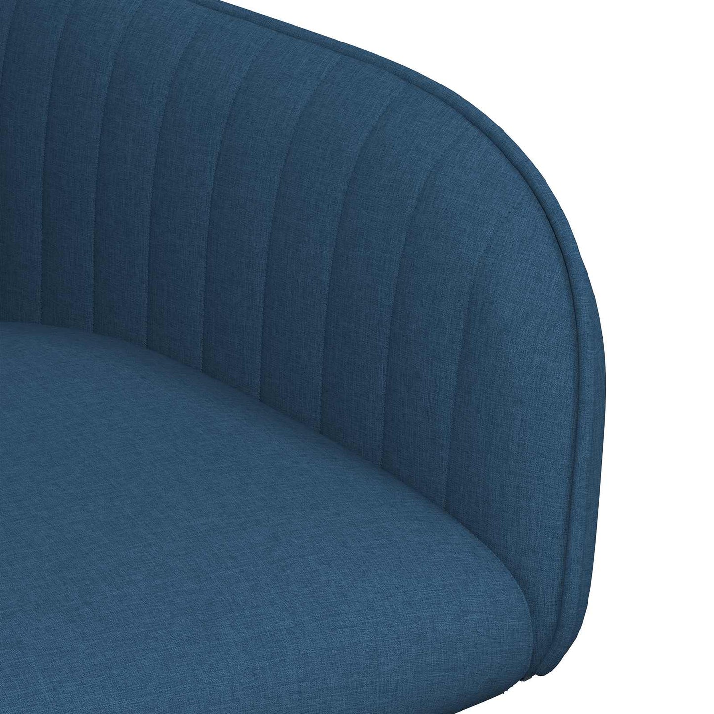 vidaXL Καρέκλες φαγητού 2 pcs Ύφασμα Μπλε 56,5 x 50 x 87,5 εκ.