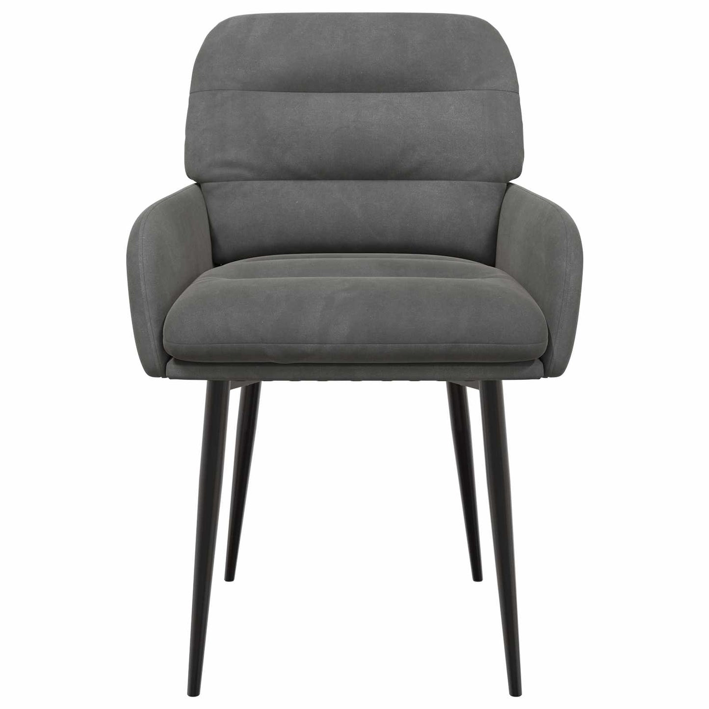 vidaXL Καρέκλες φαγητού 2 pcs Βελούδο Σκούρο Γκρι 59 x 59,5 x 90 εκ