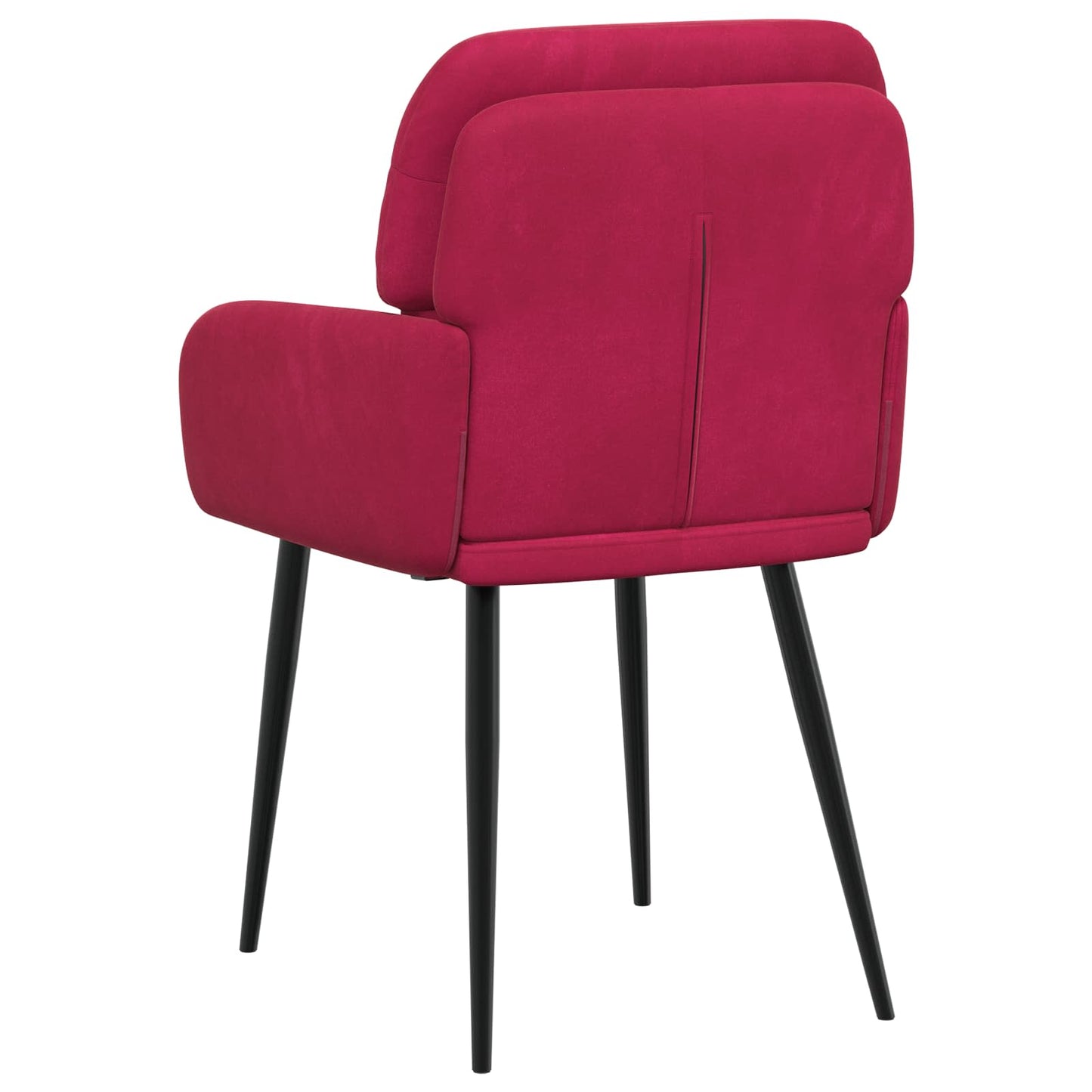vidaXL Καρέκλες φαγητού 2 pcs Βελούδο Κόκκινο 59 x 59,5 x 90 εκ