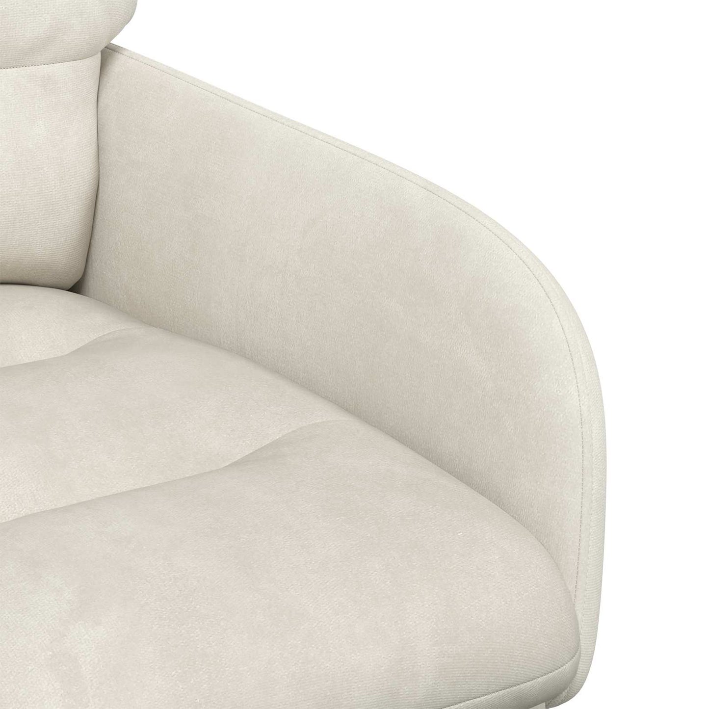 vidaXL Καρέκλες φαγητού 2 pcs Βελούδο Κρεμ 59 x 59,5 x 90 εκ
