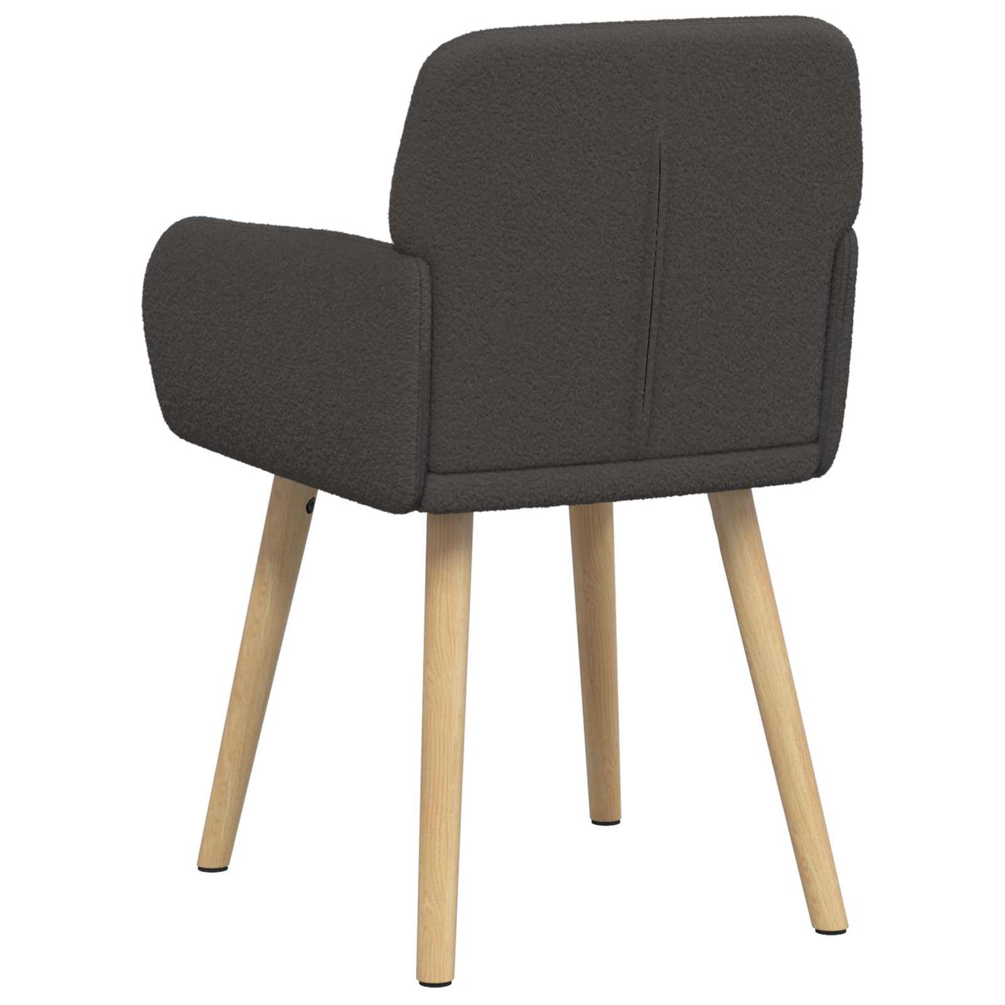 vidaXL Καρέκλες φαγητού 2 pcs Μπουκλέ Σκούρο Γκρι 59 x 57 x 85 εκ.