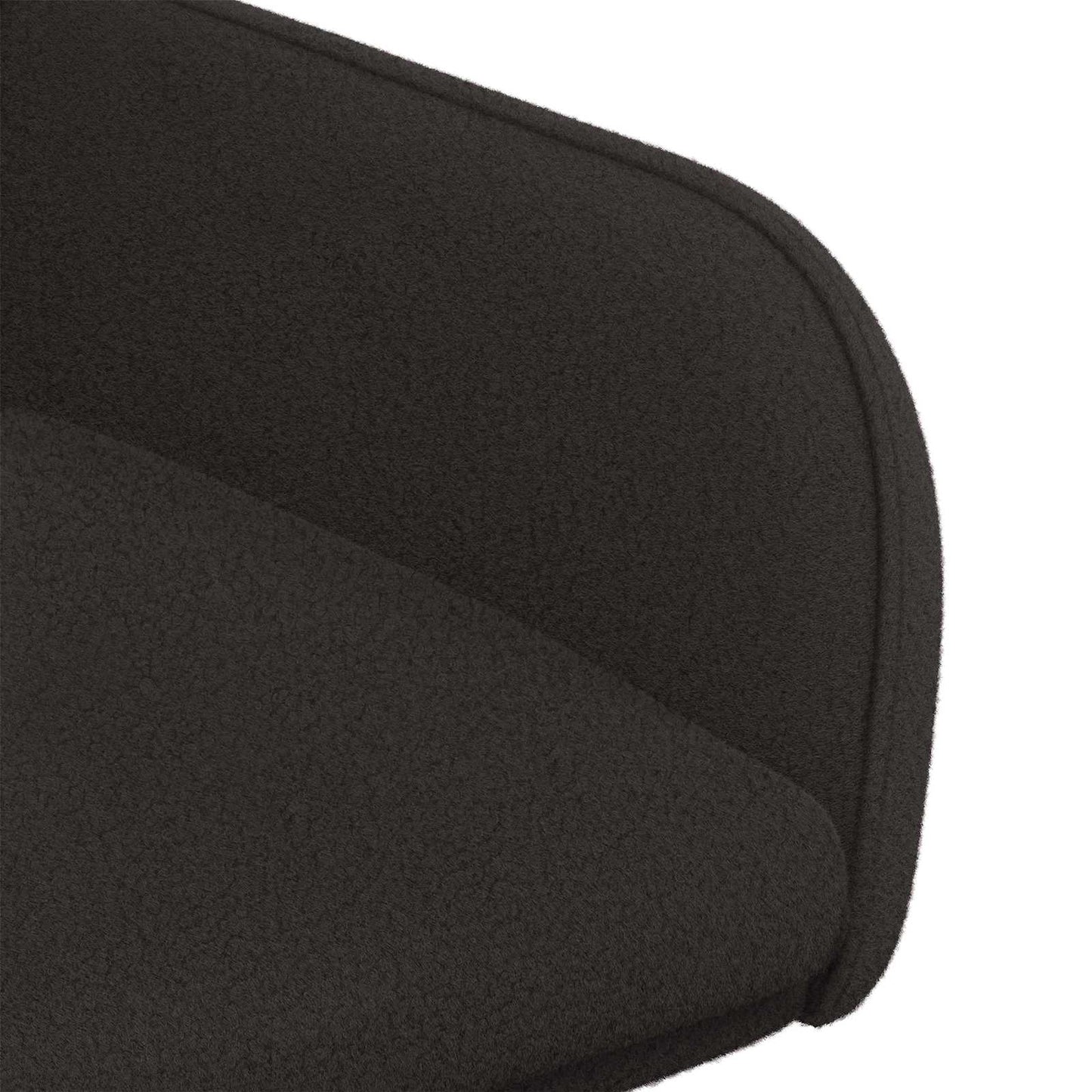 vidaXL Καρέκλες φαγητού 2 pcs Μπουκλέ Μαύρο 59 x 57 x 85 εκ.