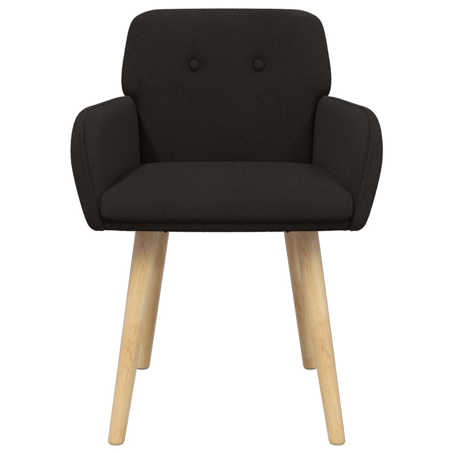 vidaXL Καρέκλες φαγητού 2 pcs Μπουκλέ Μαύρο 59 x 57 x 85 εκ.