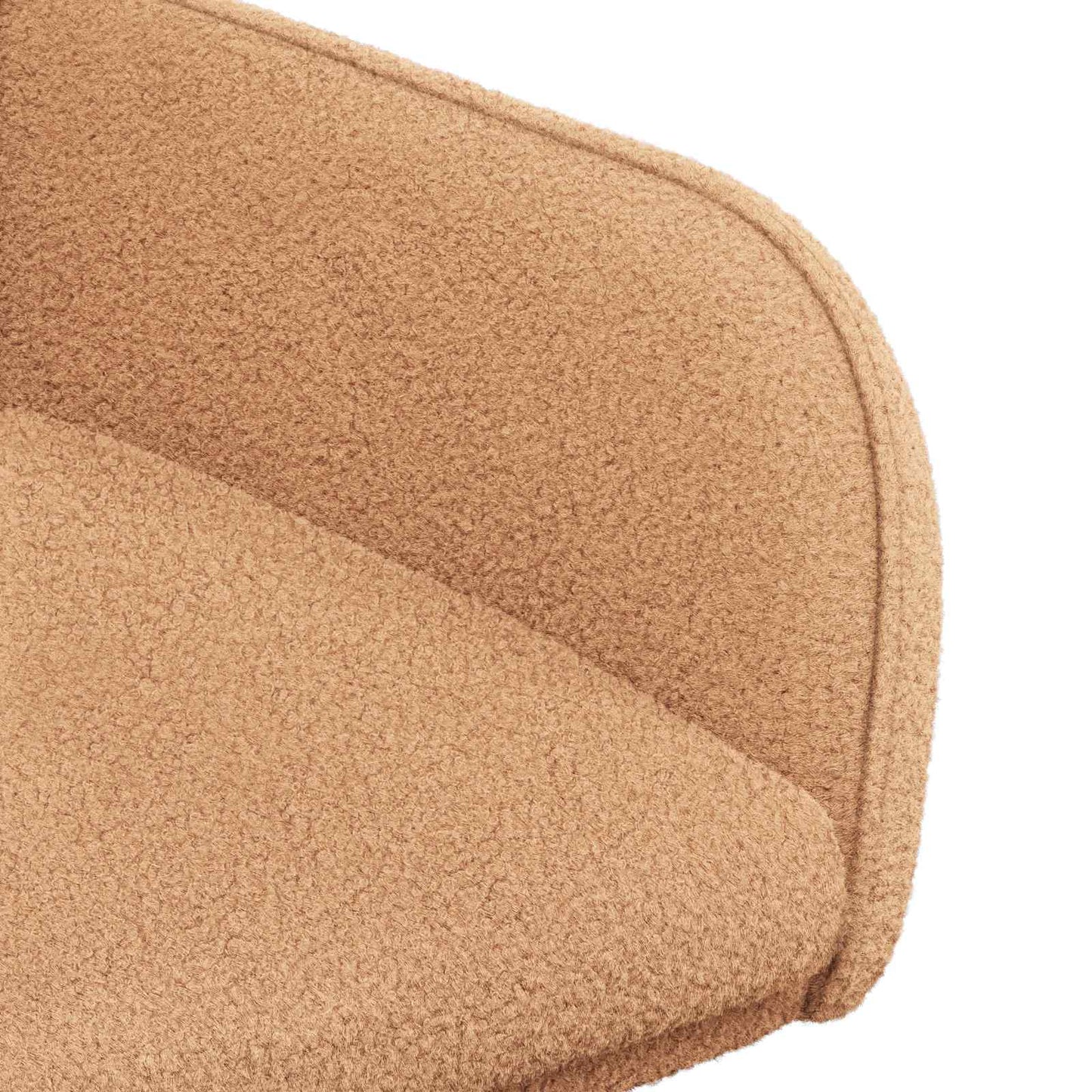 vidaXL Καρέκλες φαγητού 2 pcs Μπουκλέ Μπεζ 59 x 57 x 85 εκ.