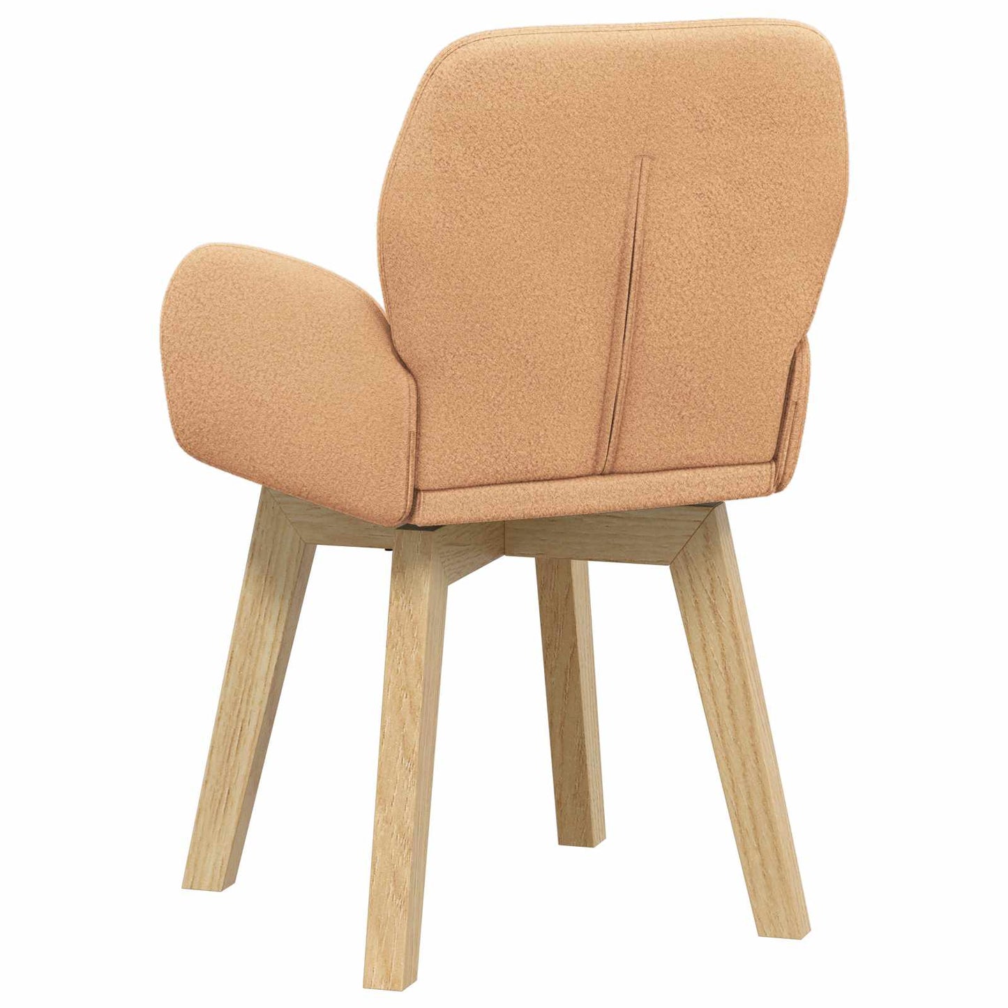 vidaXL Γυριστές καρέκλες φαγητού 2 pcs Μπουκλέ Μπεζ 54 x 58 x 87 εκ.