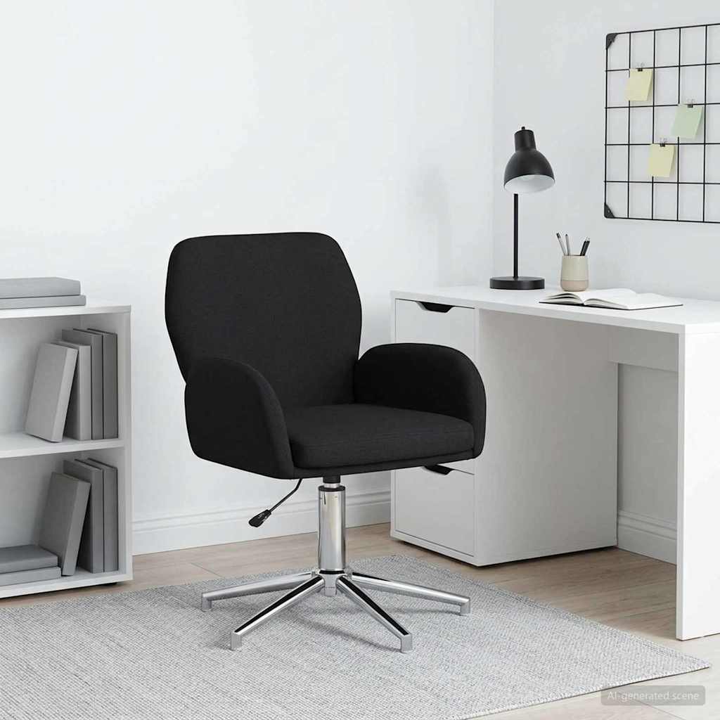 vidaXL Γυροσκοπική Καρέκλα Γραφείου 54 x 58 x 90 εκ. Μαύρο Ύφασμα