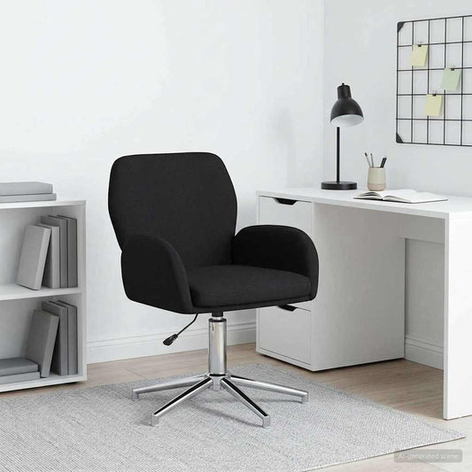 vidaXL Γυροσκοπική Καρέκλα Γραφείου 54 x 58 x 90 εκ. Μαύρο Ύφασμα