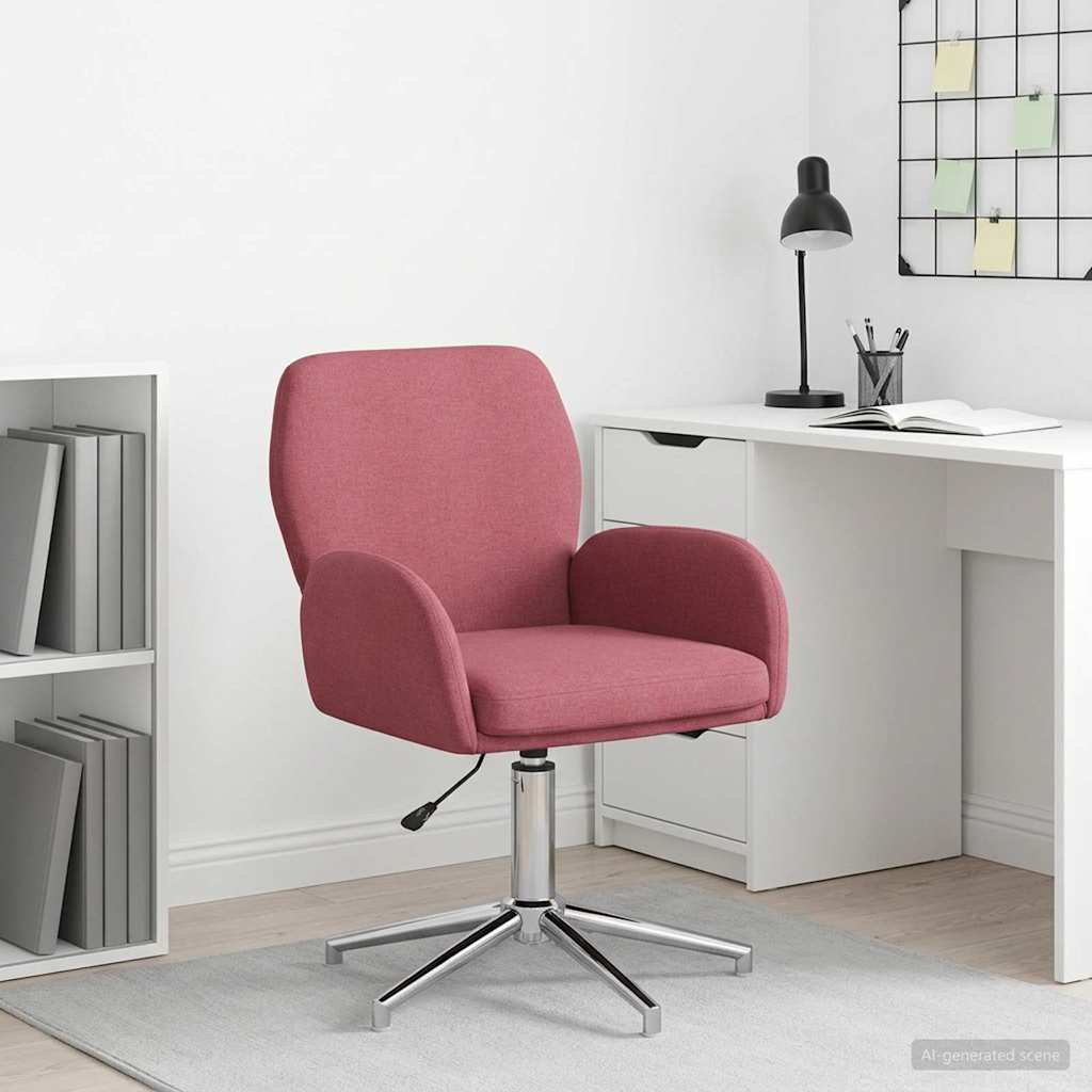 vidaXL Γυροσκοπική Καρέκλα Γραφείου Ύφασμα 54 x 58 x 90 εκ. Κόκκινο