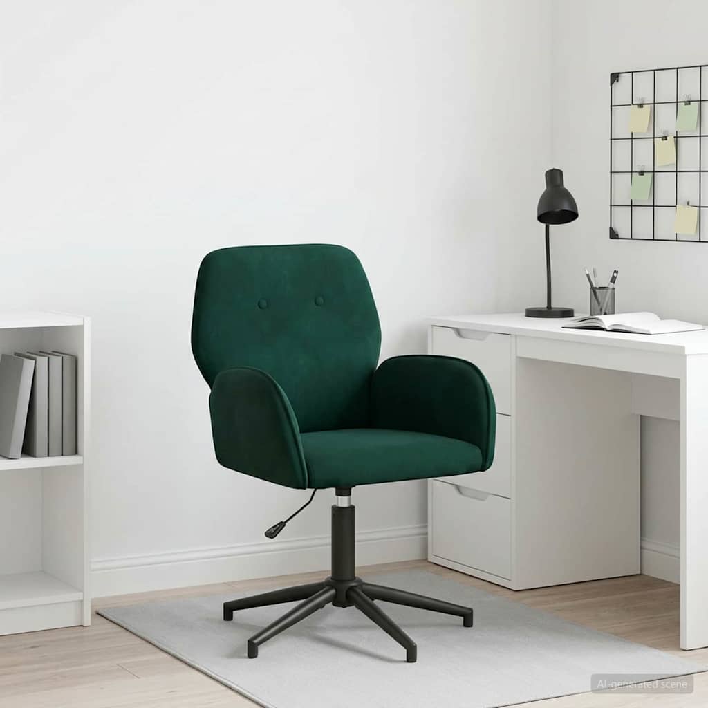 vidaXL Γυροσκοπική Καρέκλα Γραφείου Βελούδο 54 x 55 x 90 εκ