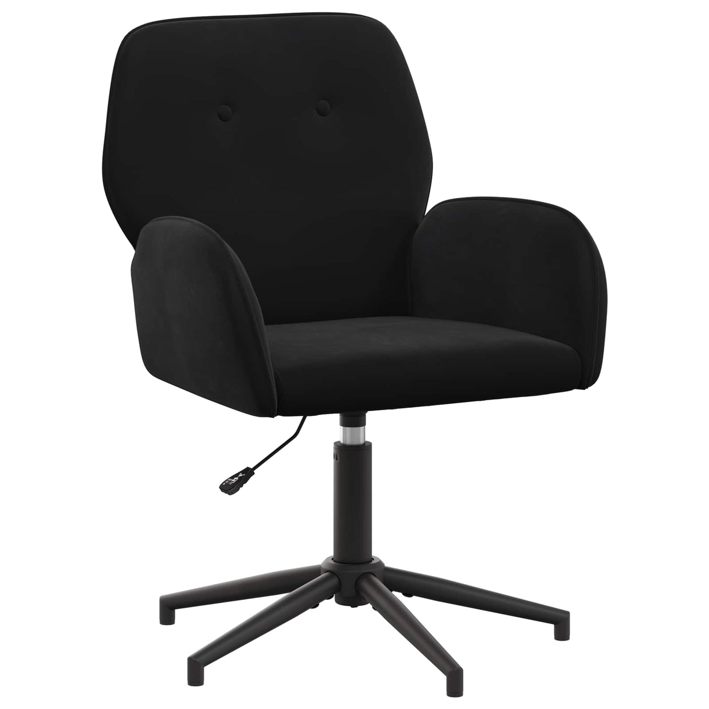 vidaXL Γυροσκοπική Καρέκλα Γραφείου 54 x 55 x 90 εκ Μαύρο Βελούδο