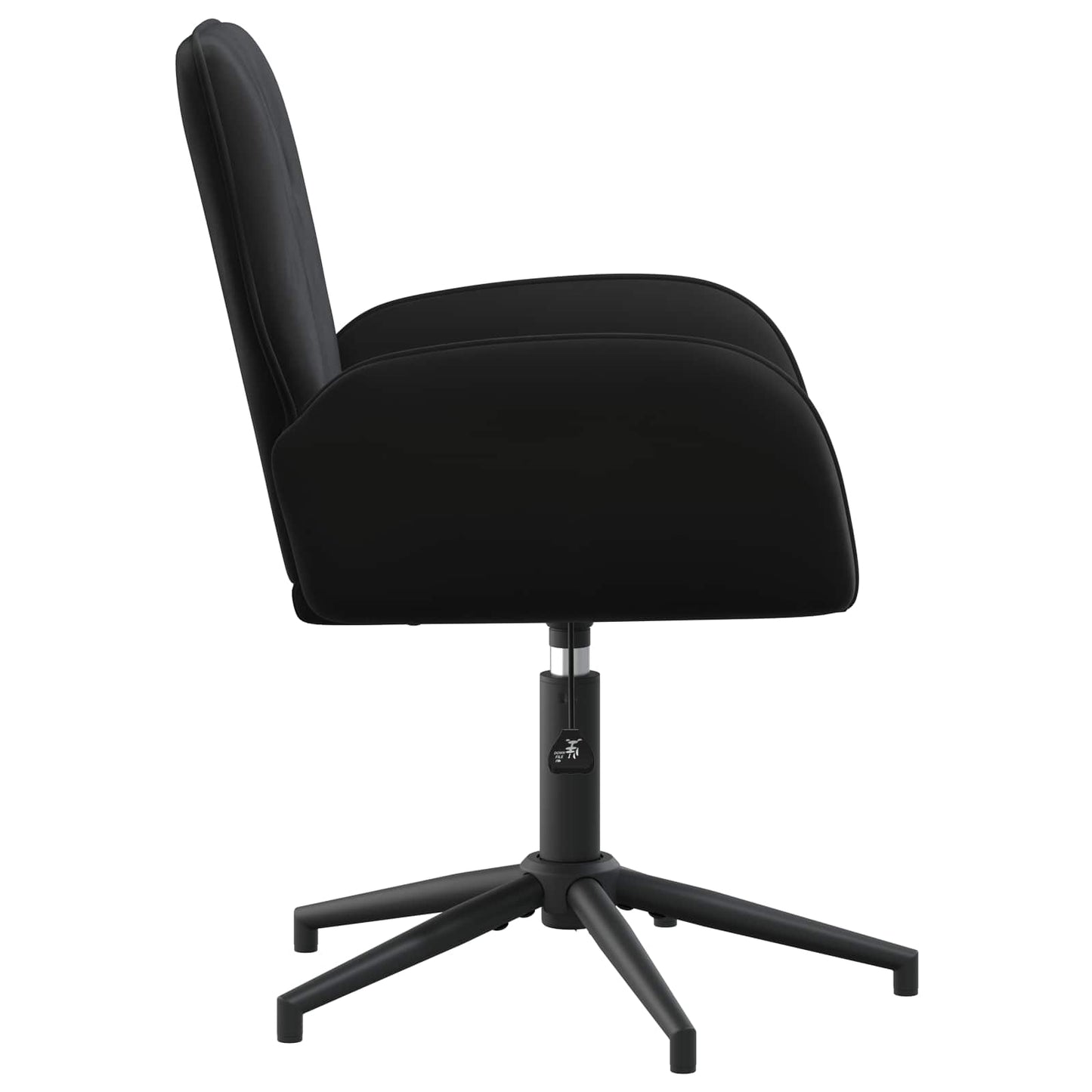 vidaXL Γυροσκοπική Καρέκλα Γραφείου 54 x 55 x 90 εκ Μαύρο Βελούδο