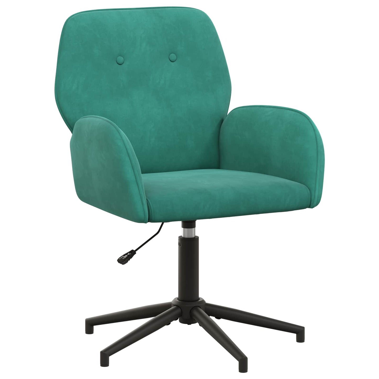 vidaXL Γυροσκοπική Καρέκλα Γραφείου Βελούδο 54 x 55 x 90 εκ Τιρκουάζ