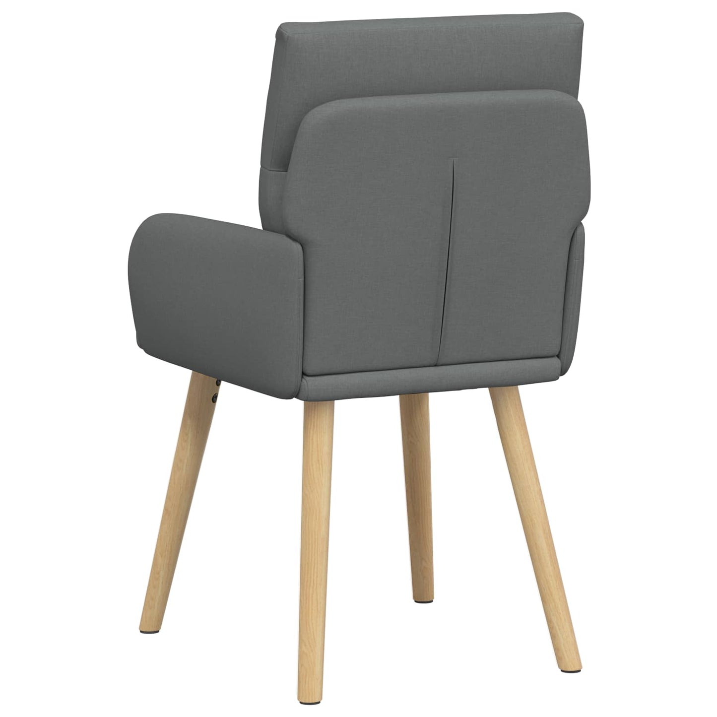 vidaXL Καρέκλες φαγητού 2 pcs Ύφασμα Σκούρο Γκρι 60 x 56 x 96 εκ