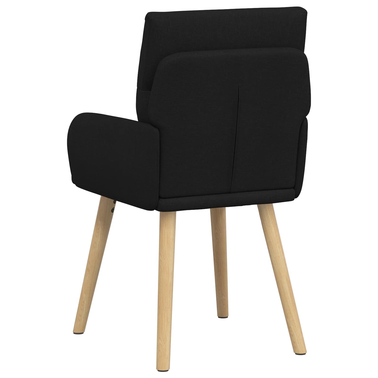 vidaXL Καρέκλες φαγητού 2 pcs Ύφασμα Μαύρο 60 x 56 x 96 εκ