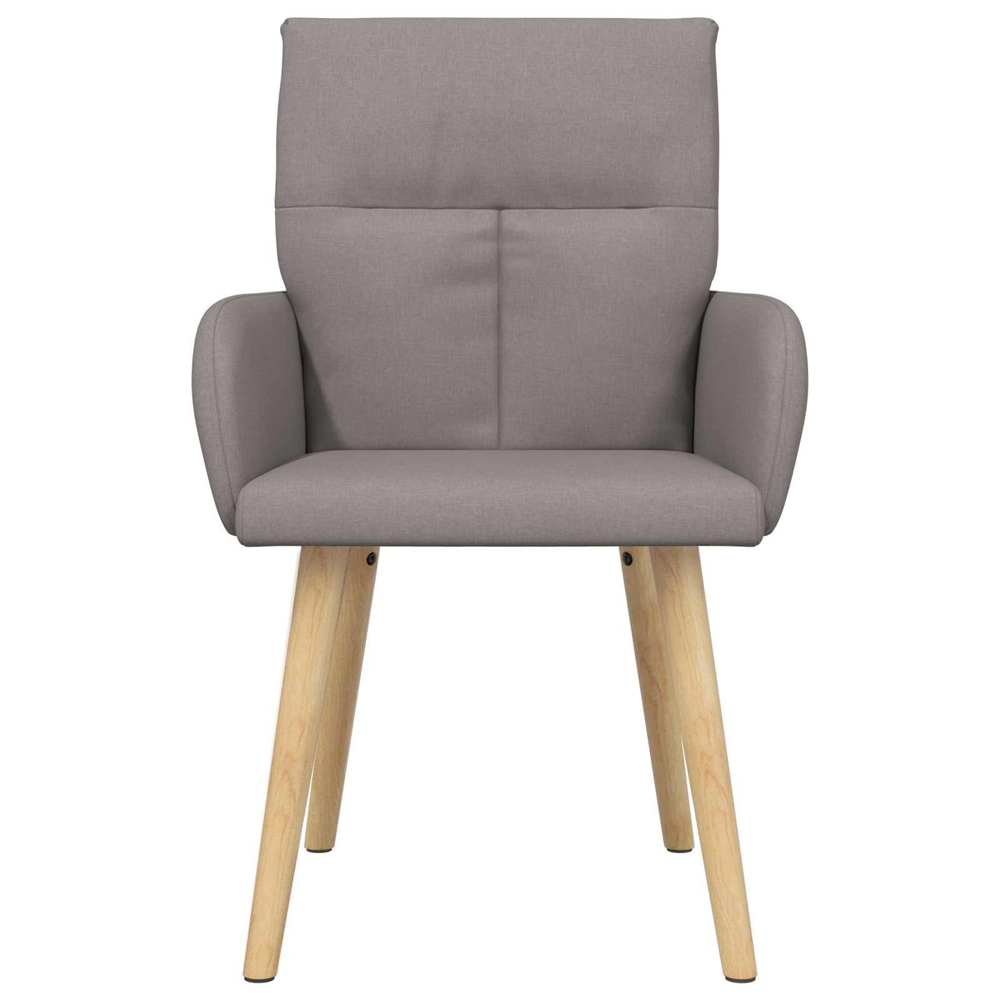 vidaXL Καρέκλες φαγητού 2 pcs Ύφασμα Taupe 60 x 56 x 96 εκ