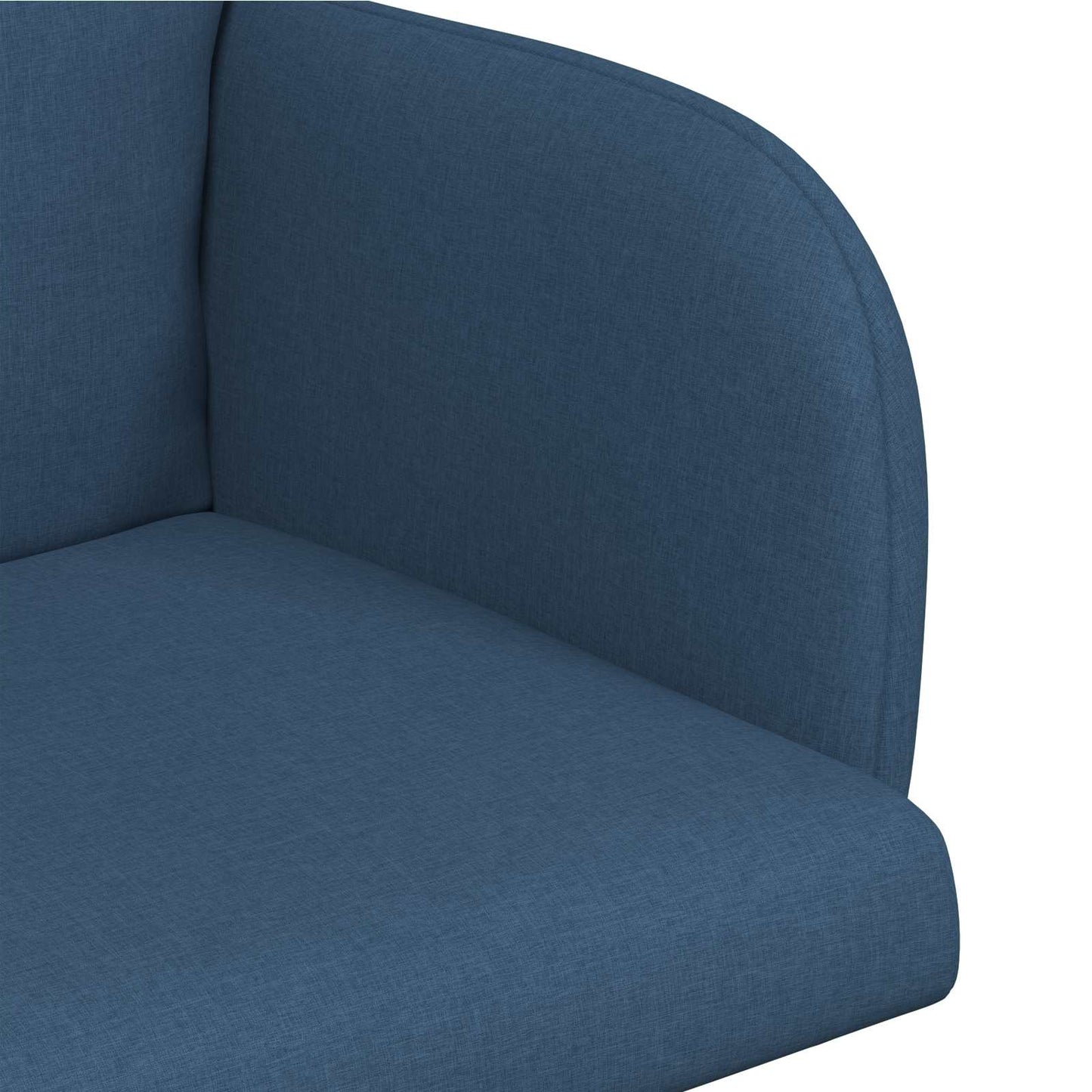vidaXL Καρέκλες φαγητού 2 pcs Ύφασμα Μπλε 60 x 56 x 96 εκ