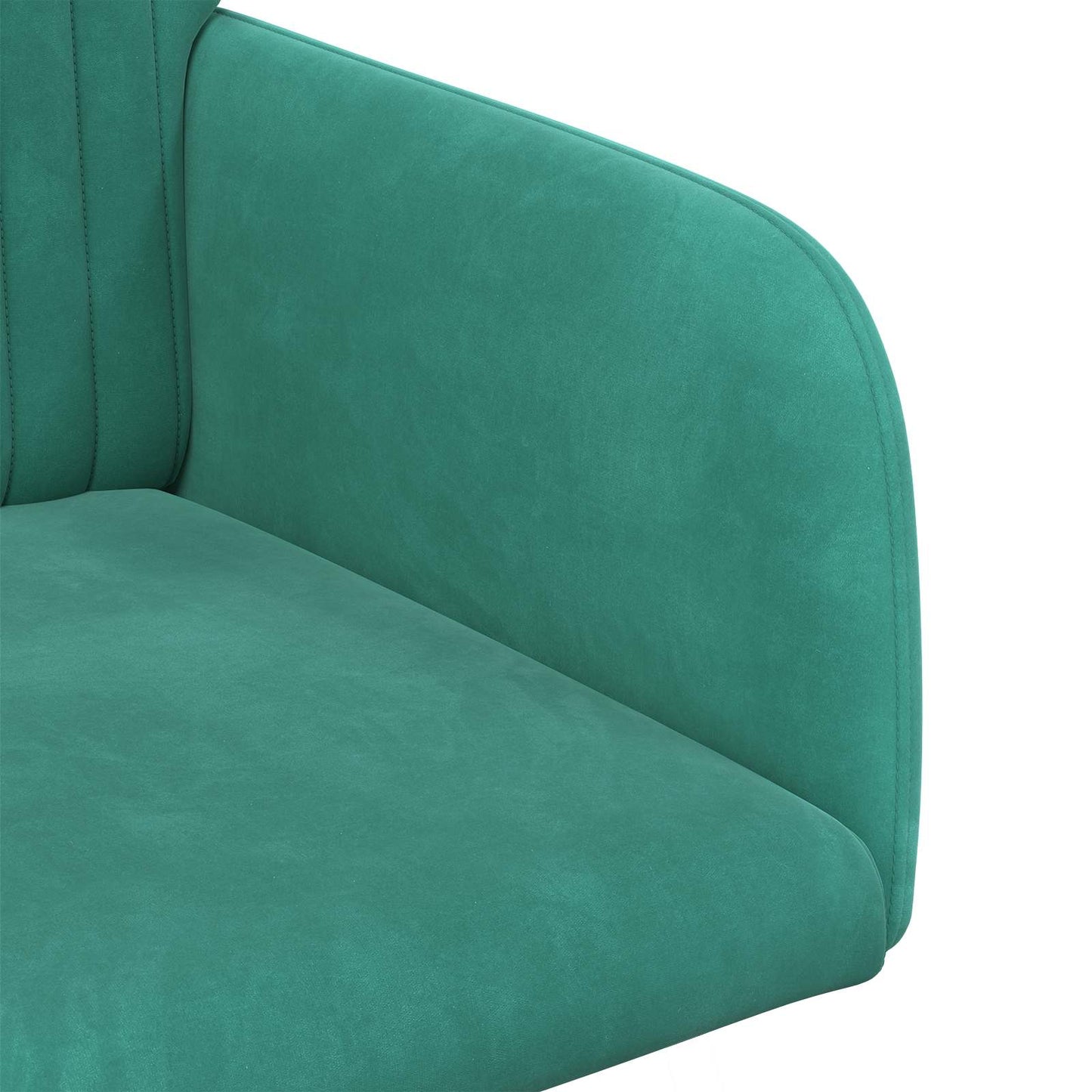 vidaXL Καρέκλες φαγητού 2 pcs Βελούδο Τιρκουάζ 55 x 50 x 84 εκ.