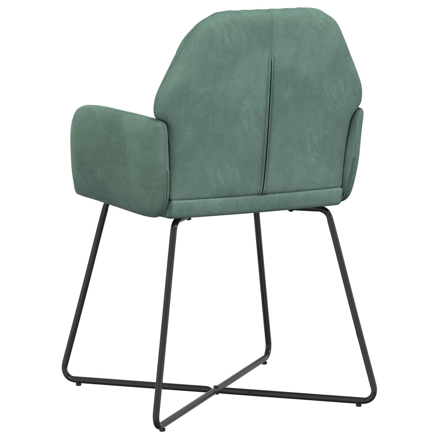 vidaXL Καρέκλες φαγητού 2 pcs Βελούδο Θαλασσί 55 x 50 x 84 εκ.