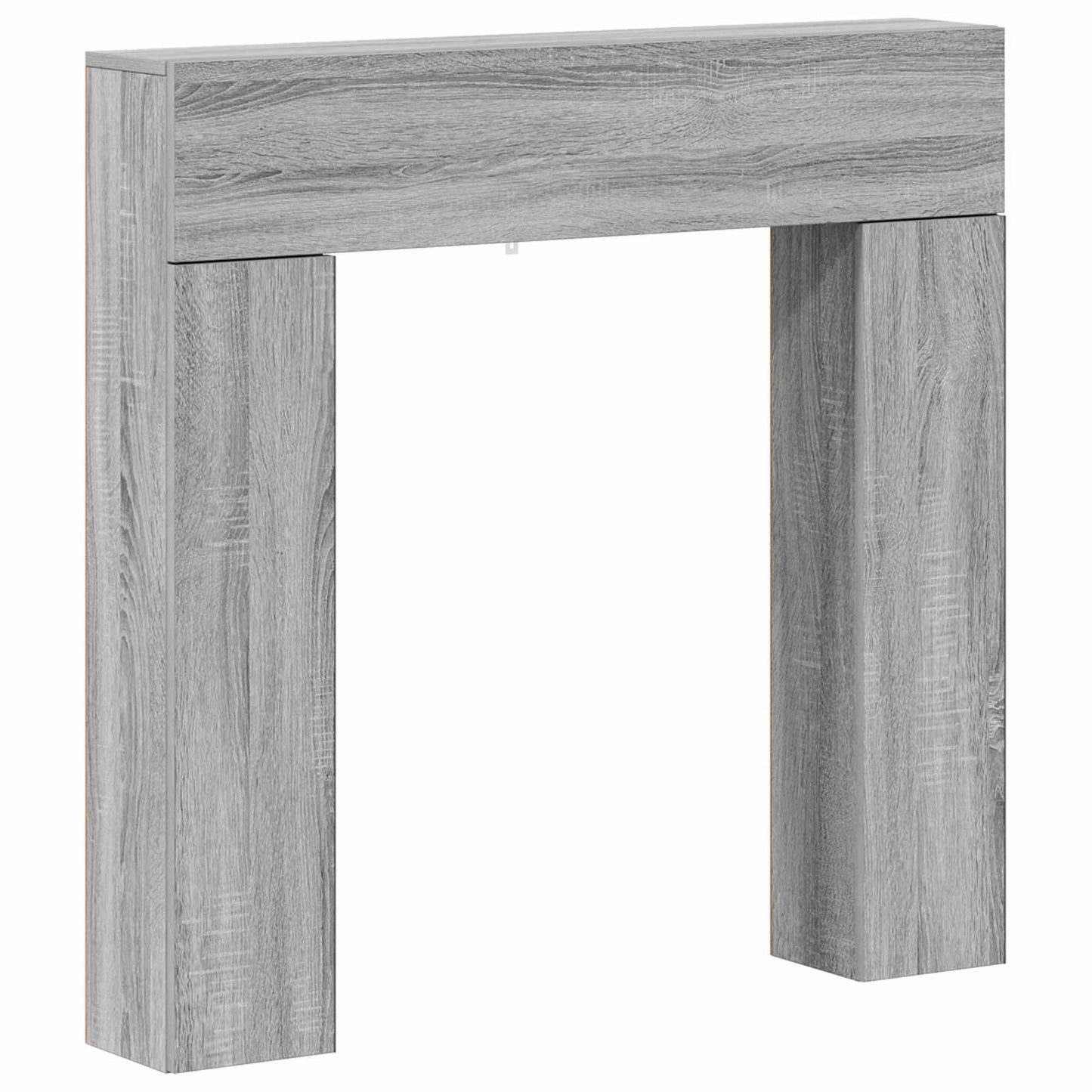 vidaXL Περίβλημα τζακιού Γκρι Sonoma 102 x 18 x 100,5 εκ