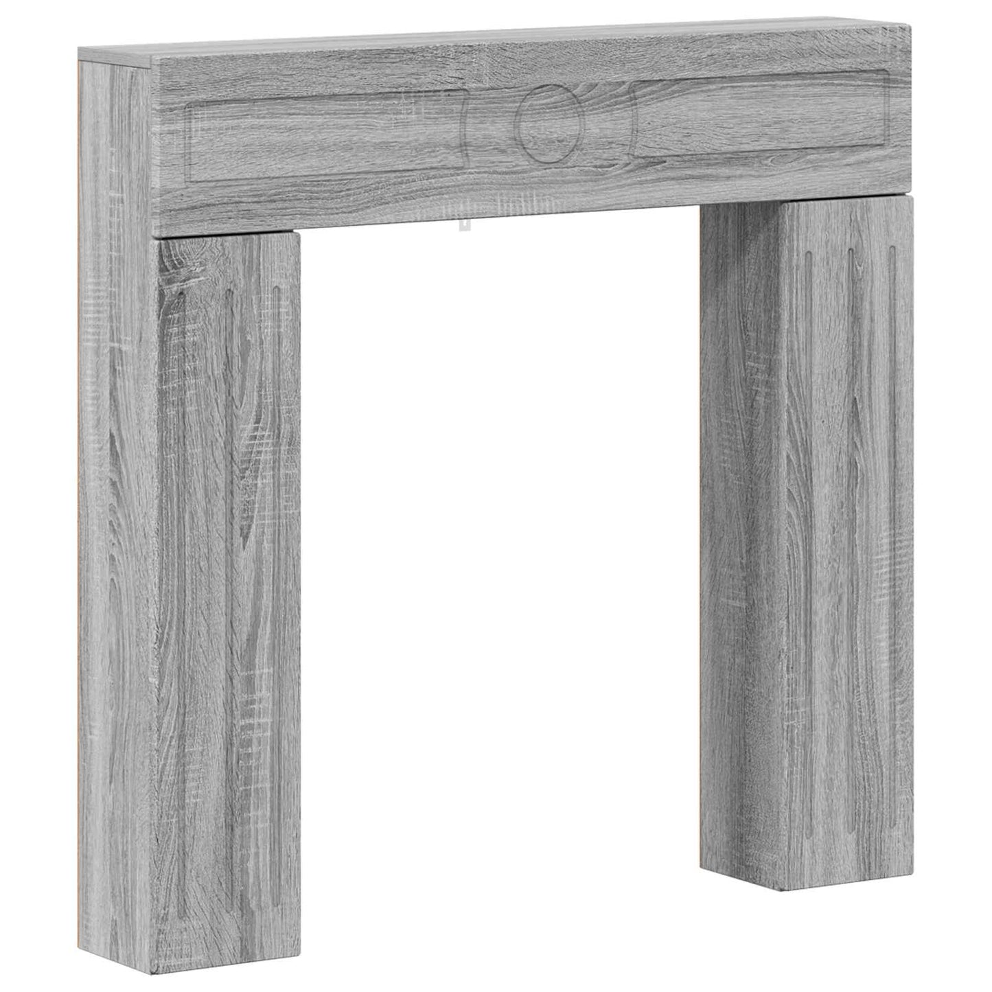 vidaXL Περίβλημα τζακιού Γκρι Sonoma 102 x 18 x 100,5 εκ