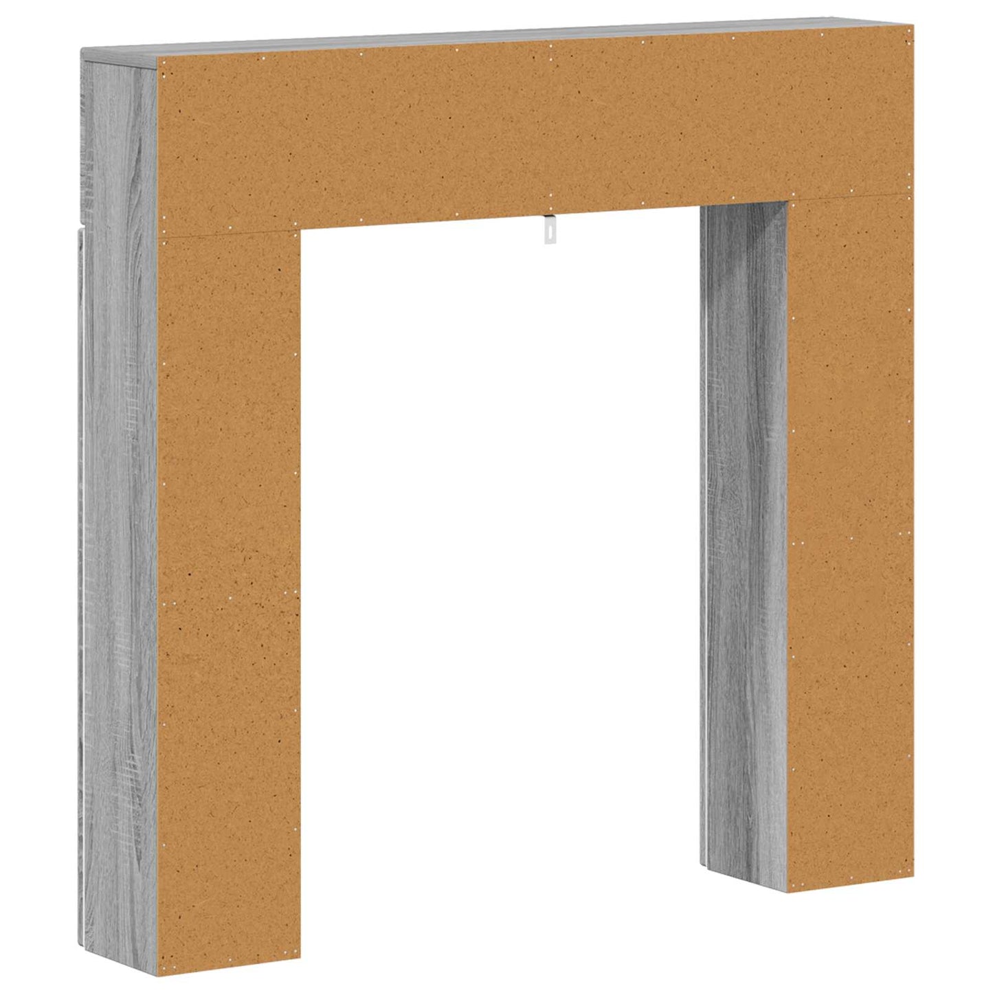 vidaXL Περίβλημα τζακιού Γκρι Sonoma 102 x 18 x 100,5 εκ