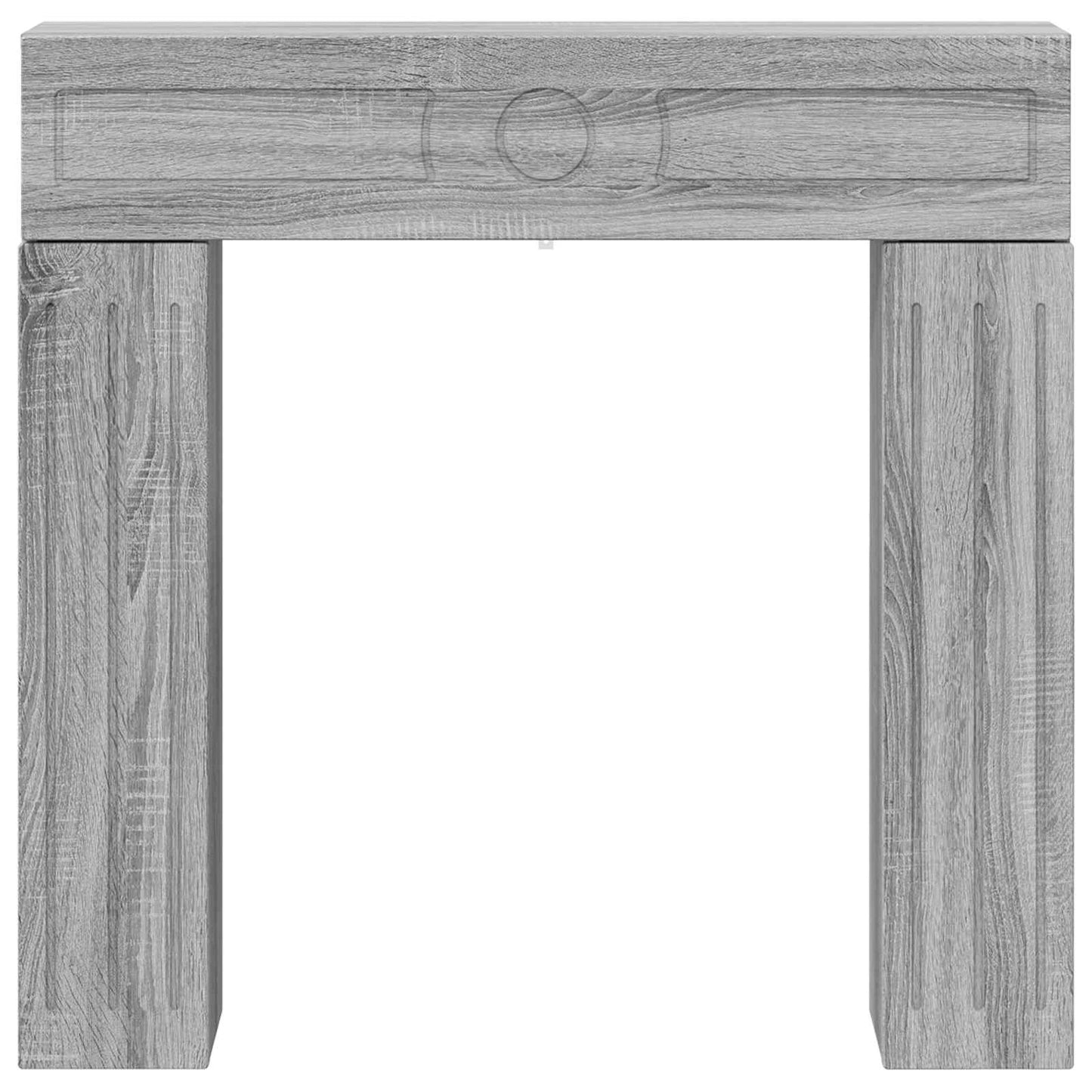 vidaXL Περίβλημα τζακιού Γκρι Sonoma 102 x 18 x 100,5 εκ