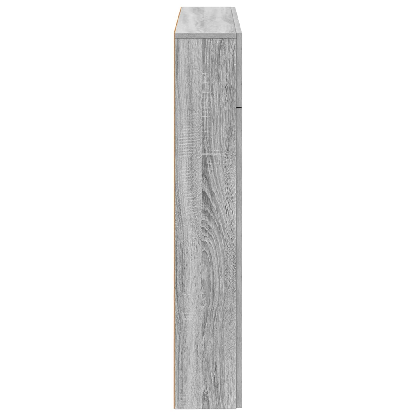vidaXL Περίβλημα τζακιού Γκρι Sonoma 102 x 18 x 100,5 εκ